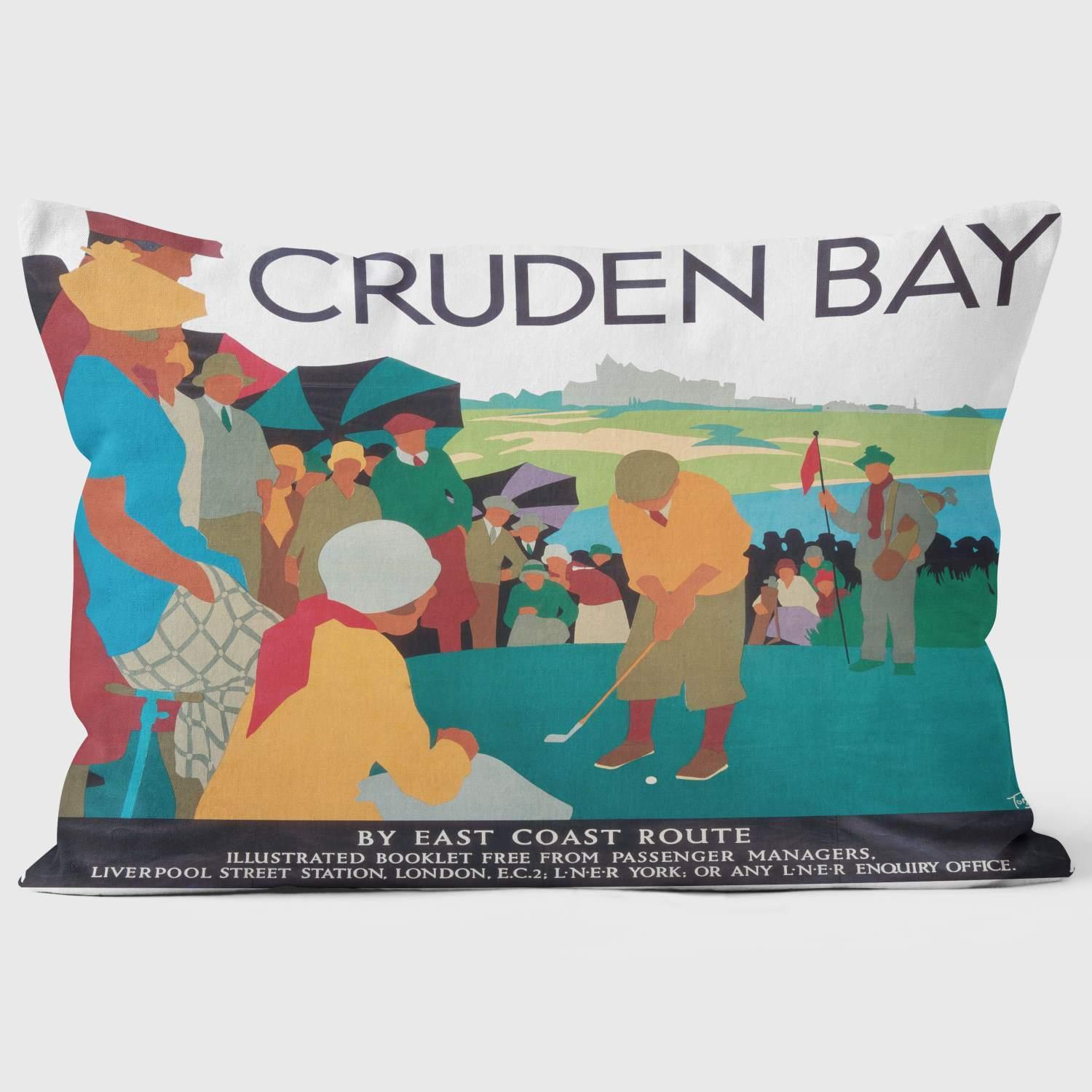 Cruden Bay LNER 1930 - National Railway Museum Cushion - Handmade Cushions UK - WeLoveCushions