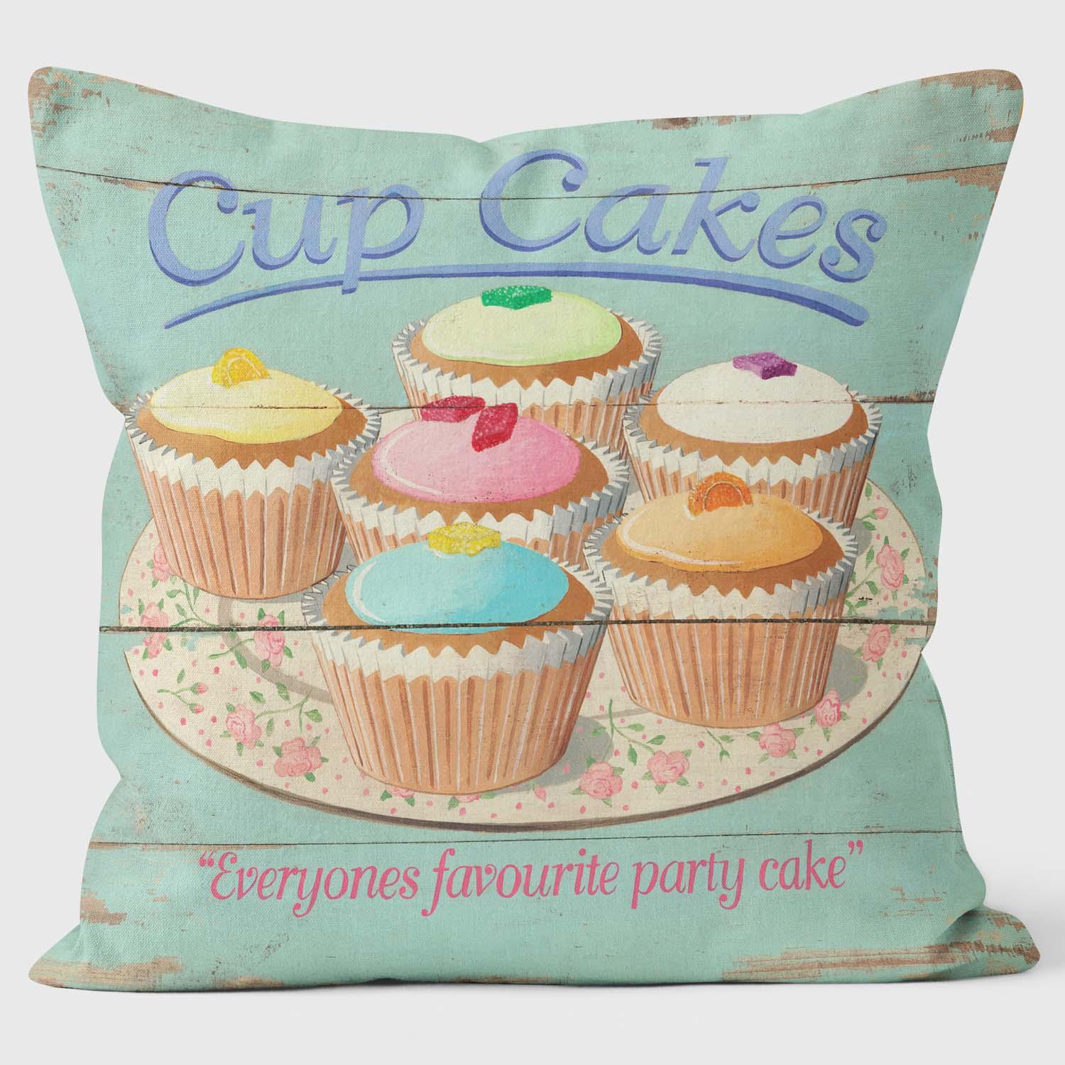 Cup Cakes Party Cakes - Martin Wiscombe Cushion - Handmade Cushions UK - WeLoveCushions
