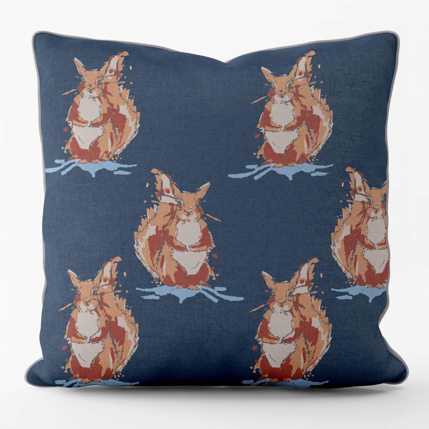 Curious Squirrel -Their Nibs Cushion - Handmade Cushions UK - WeLoveCushions