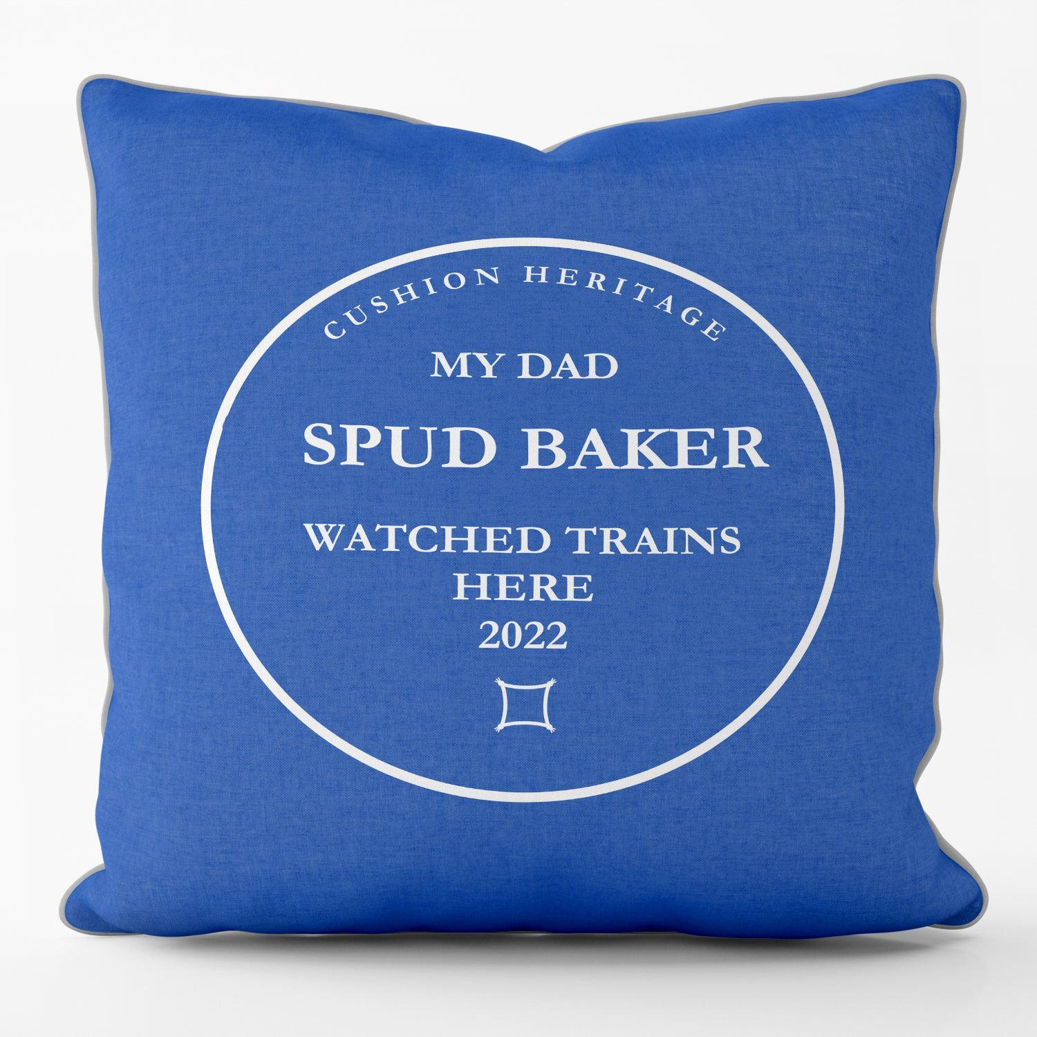 Father's Day Train - Cushion Heritage
