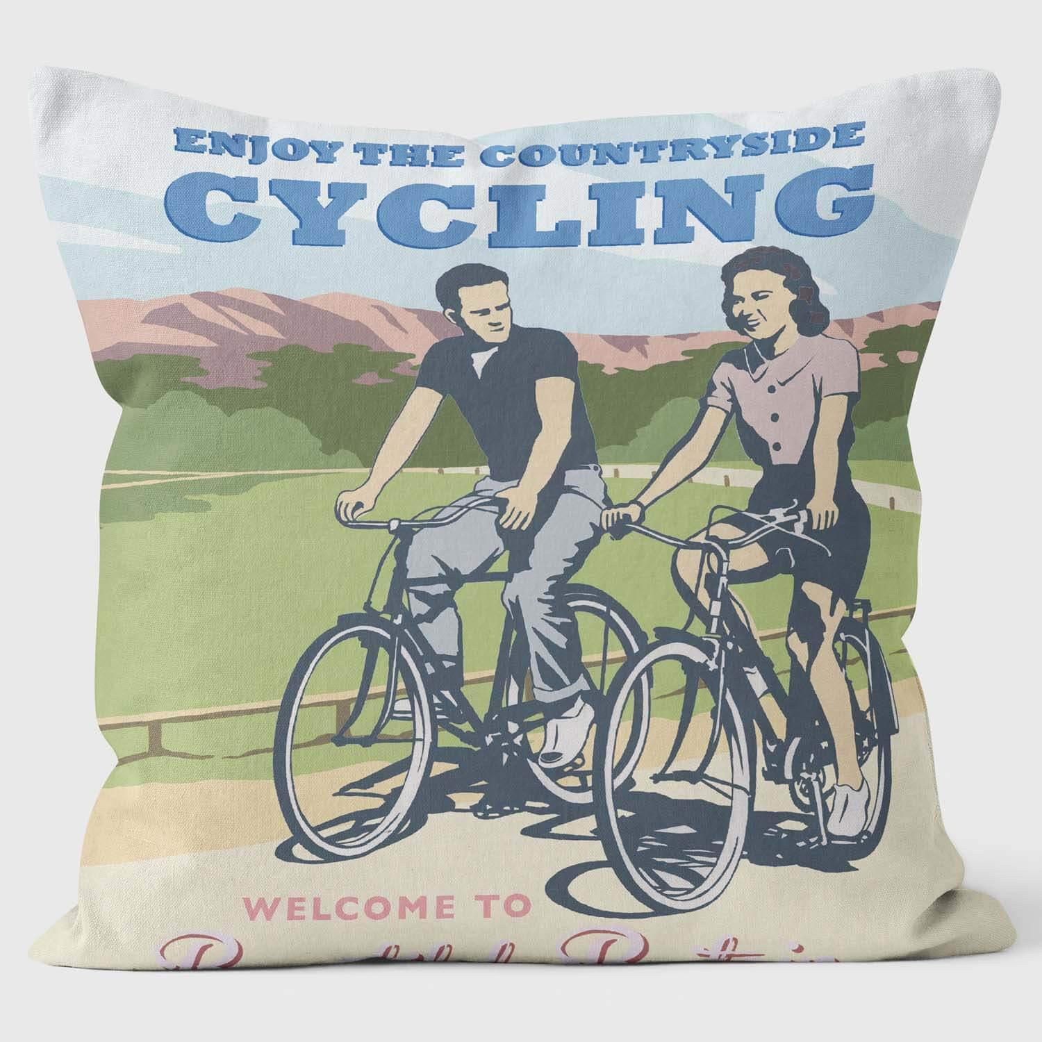 Cycling - Martin Wiscombe Cushion - Handmade Cushions UK - WeLoveCushions