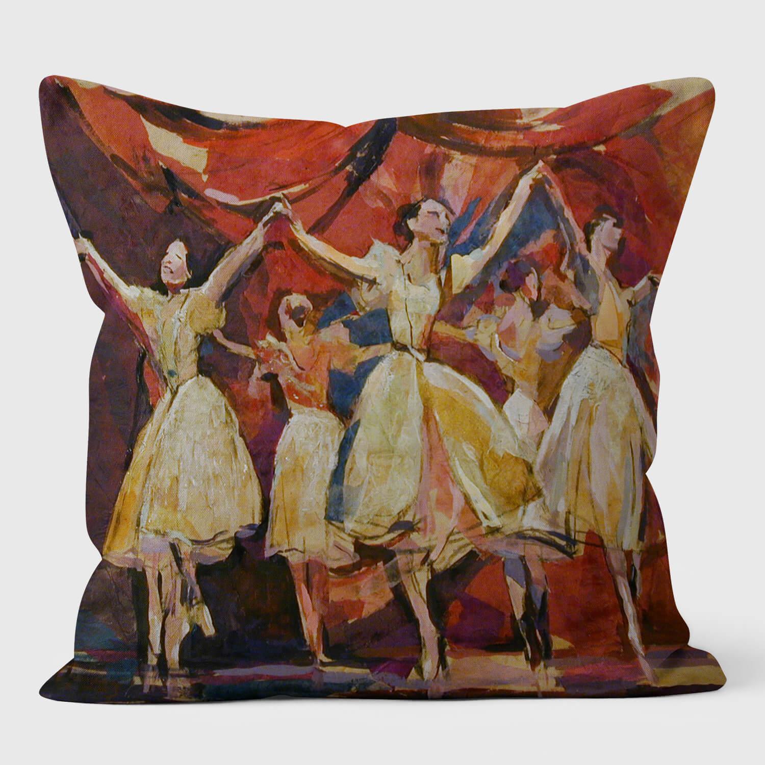Dance Circle Ballet Inspired Cushion - Charlotte Leadbeater - Handmade Cushions UK - WeLoveCushions