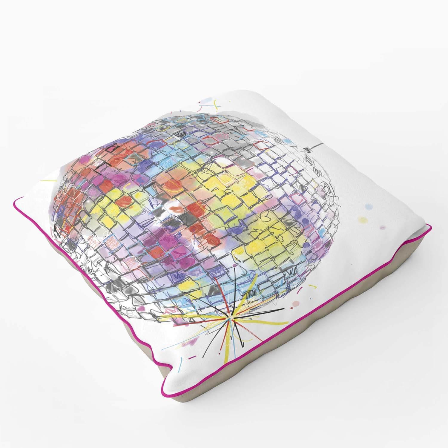 Disco Ball Collection - Mirrorball Dreamer - Sarah Thornton Cushion - Handmade Cushions UK - WeLoveCushions