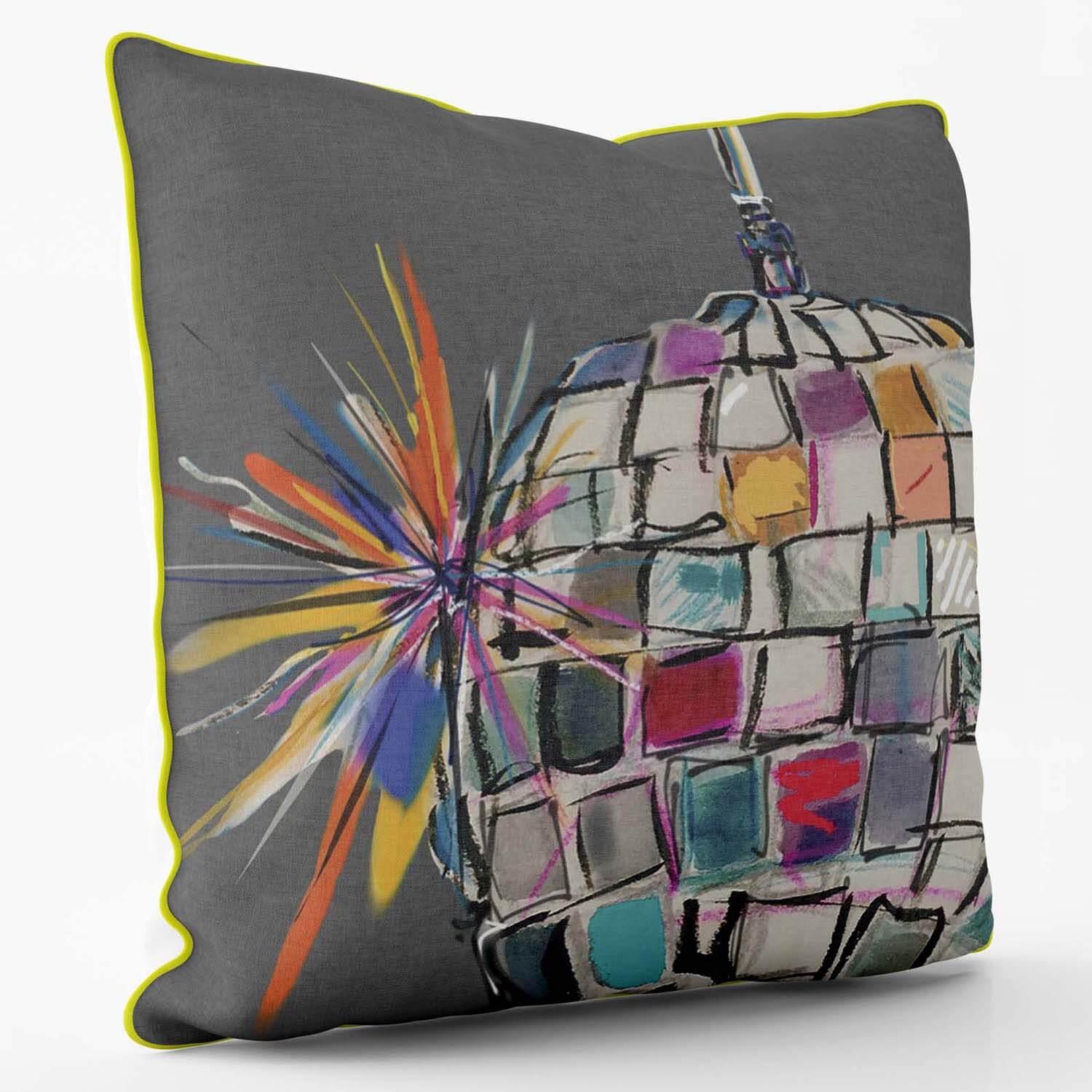 Disco Ball Collection - Night Moves - Sarah Thornton Cushion - Handmade Cushions UK - WeLoveCushions