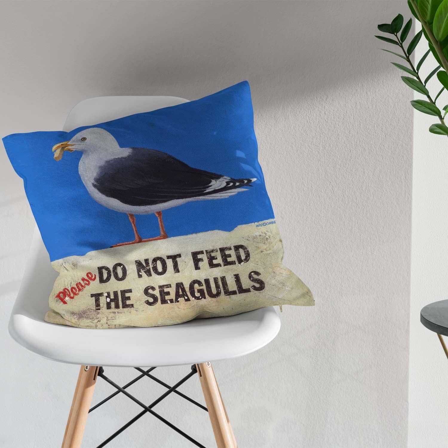 Dont Feed The Seagulls - Martin Wiscombe Cushion