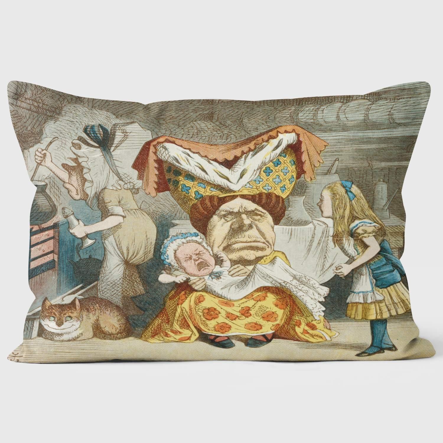 Duchess With The Baby - Alice in Wonderland - Lewis Carroll Cushion - Handmade Cushions UK - WeLoveCushions
