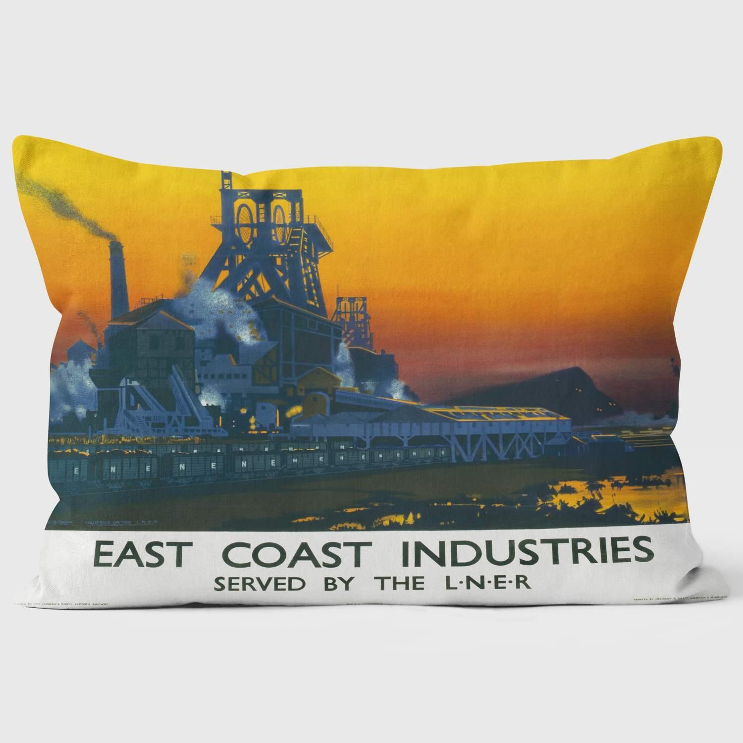 East Coast Industries LNER 1923-1947 - National Railway Museum Cushion - Handmade Cushions UK - WeLoveCushions