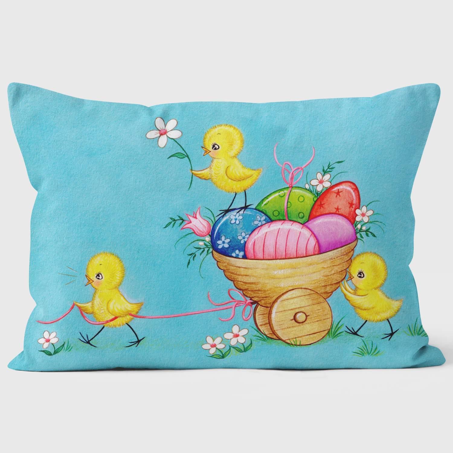 Easter Cart - Special Occasions Cushion - Handmade Cushions UK - WeLoveCushions