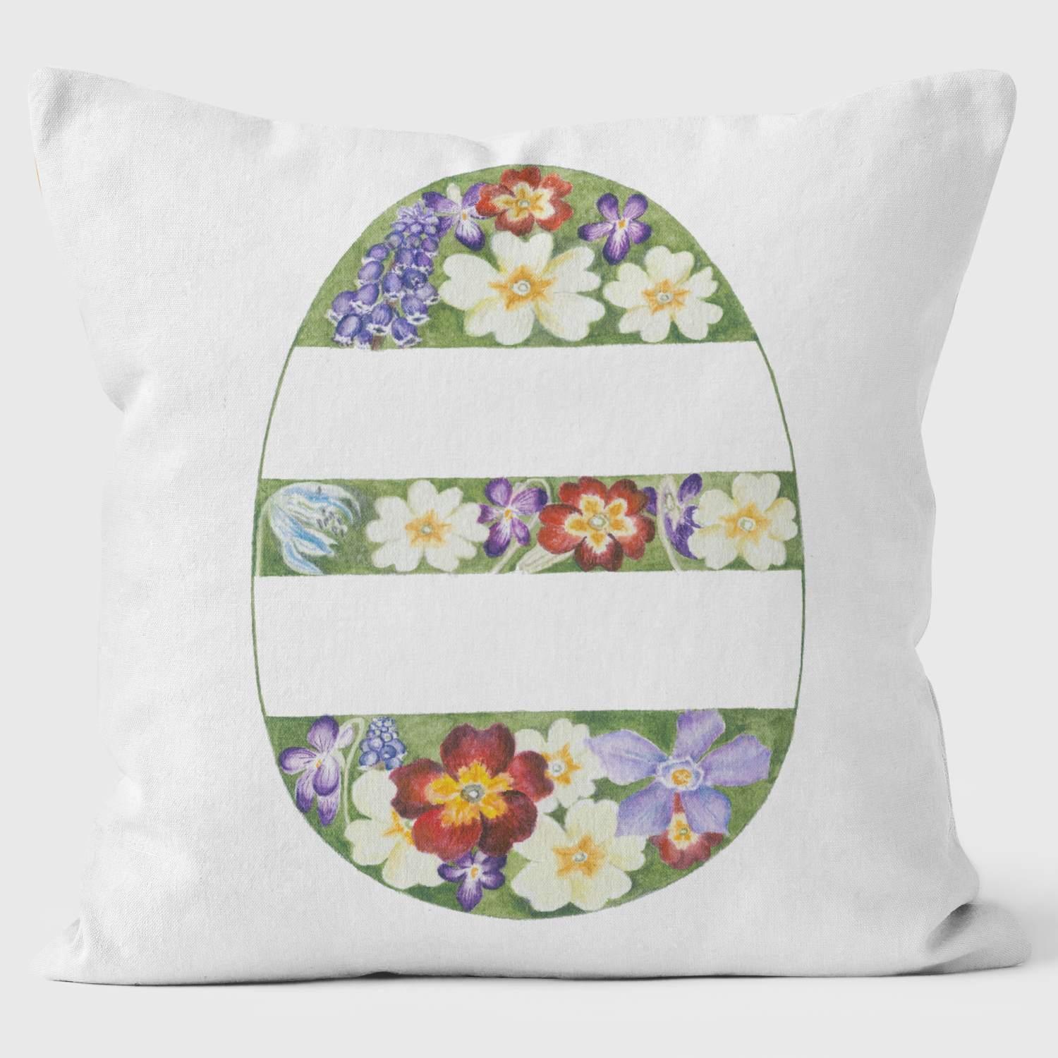 Easter Egg Decorated Flowers - Special Occasions Cushion - Handmade Cushions UK - WeLoveCushions