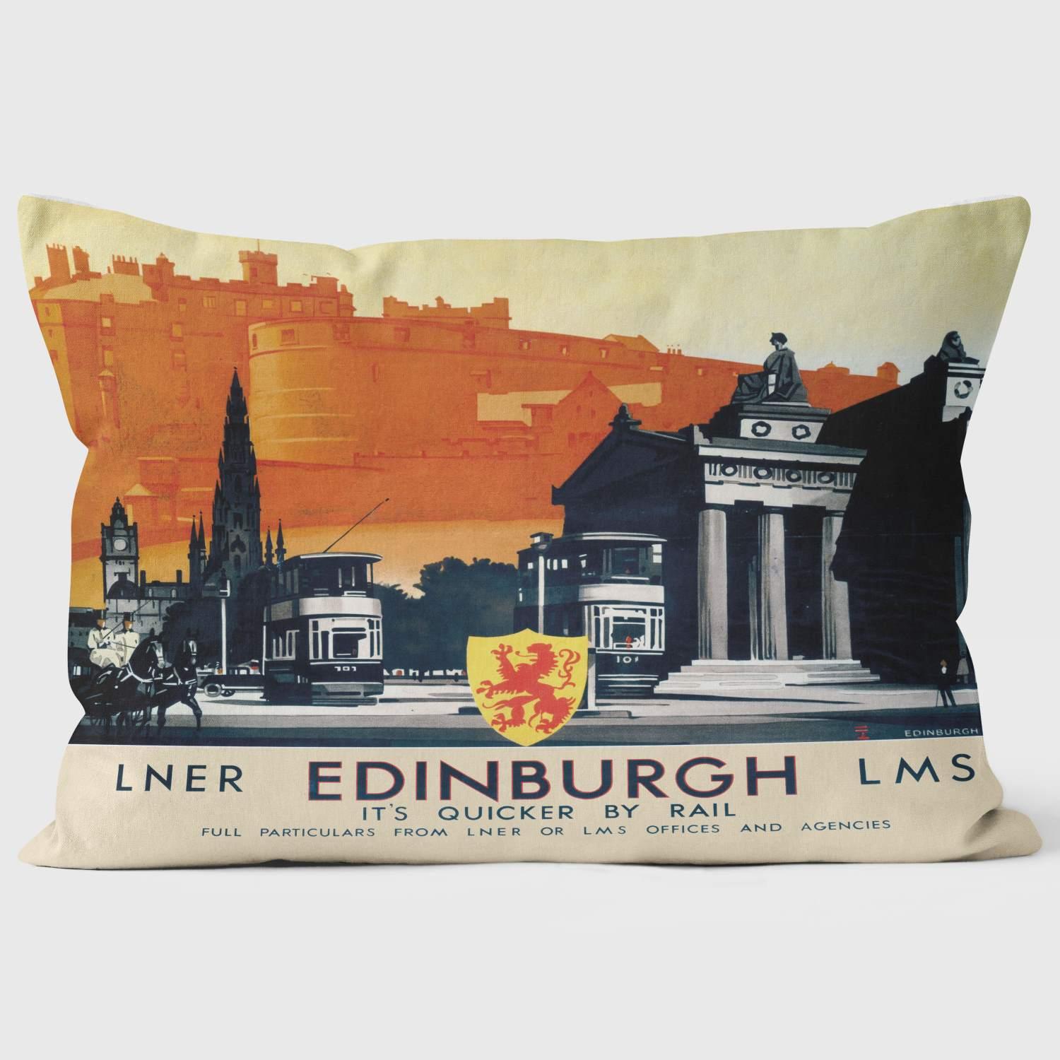 Edinburgh LNER-LMS 1923-1947- National Railway Museum Cushion - Handmade Cushions UK - WeLoveCushions
