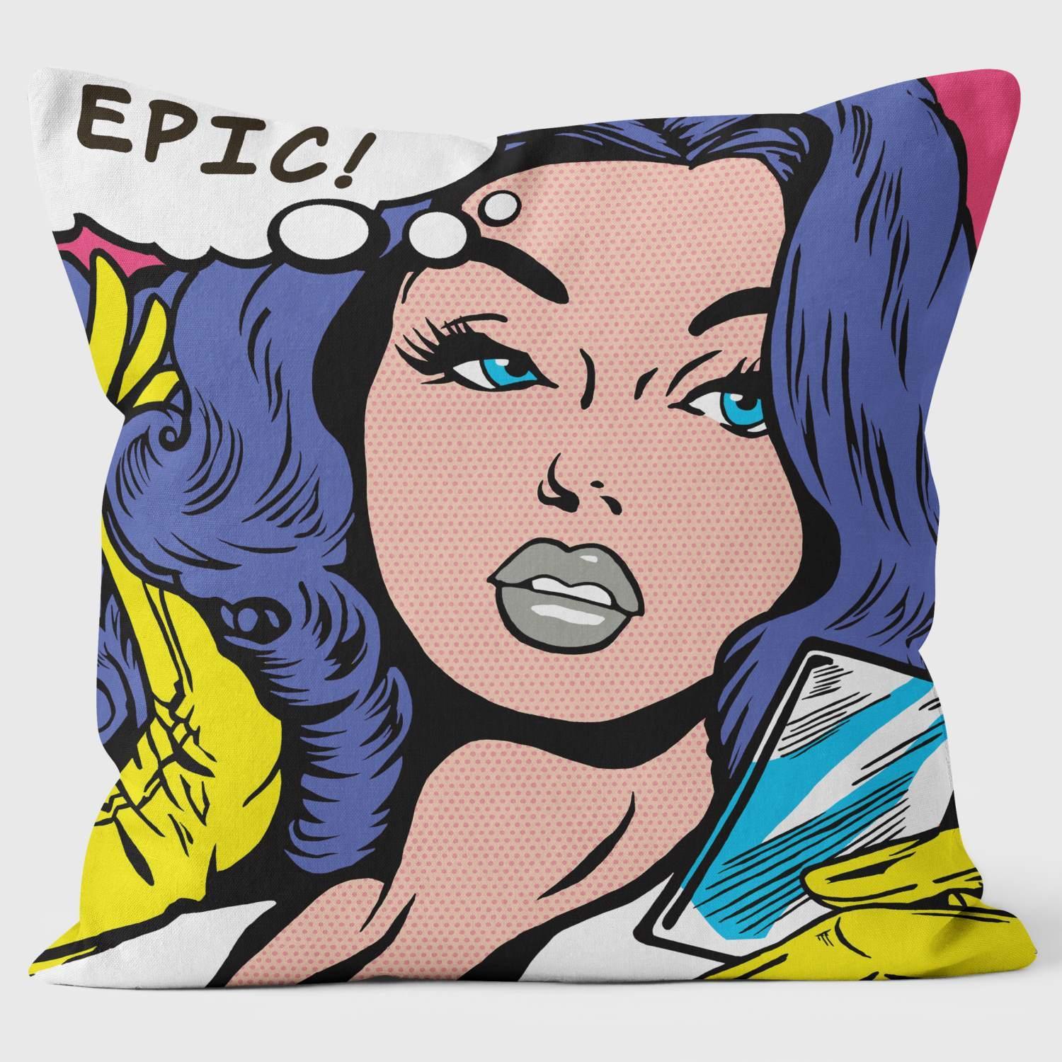 Epic -Youngerman Art Cushions - Handmade Cushions UK - WeLoveCushions