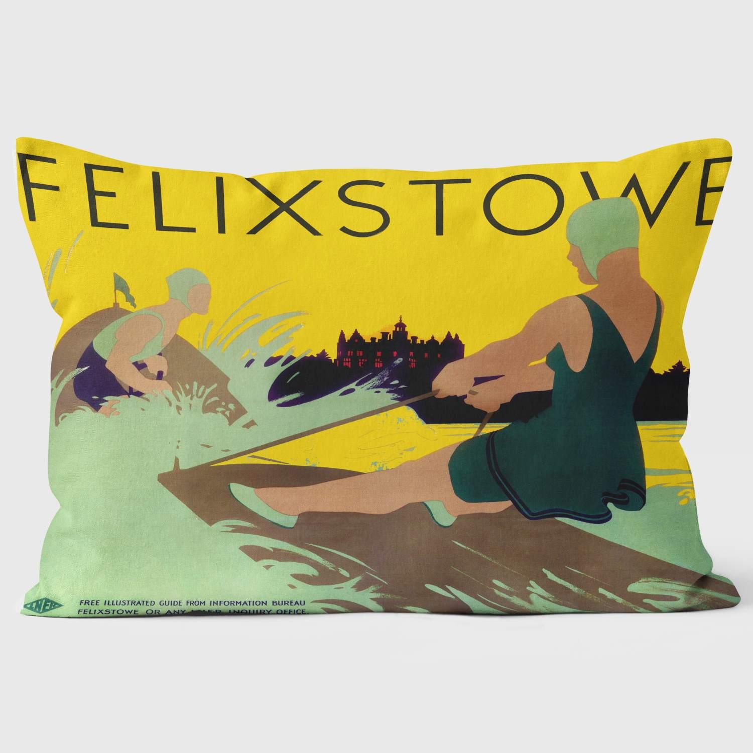 Felixstowe LNER 1923-1947 - National Railway Museum Cushion - Handmade Cushions UK - WeLoveCushions