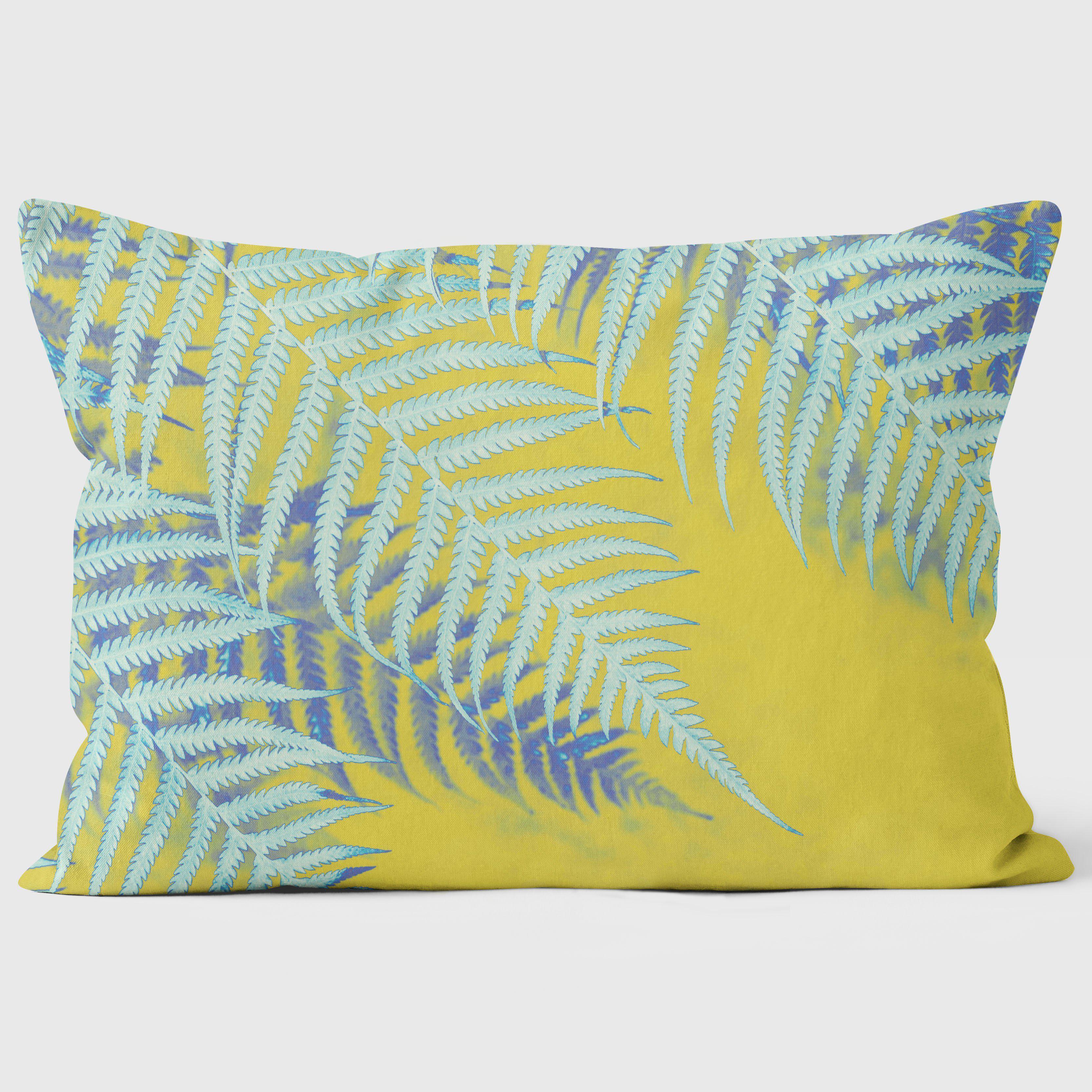 Fern Yellow - Ella Lancaster Cushion - Handmade Cushions UK - WeLoveCushions