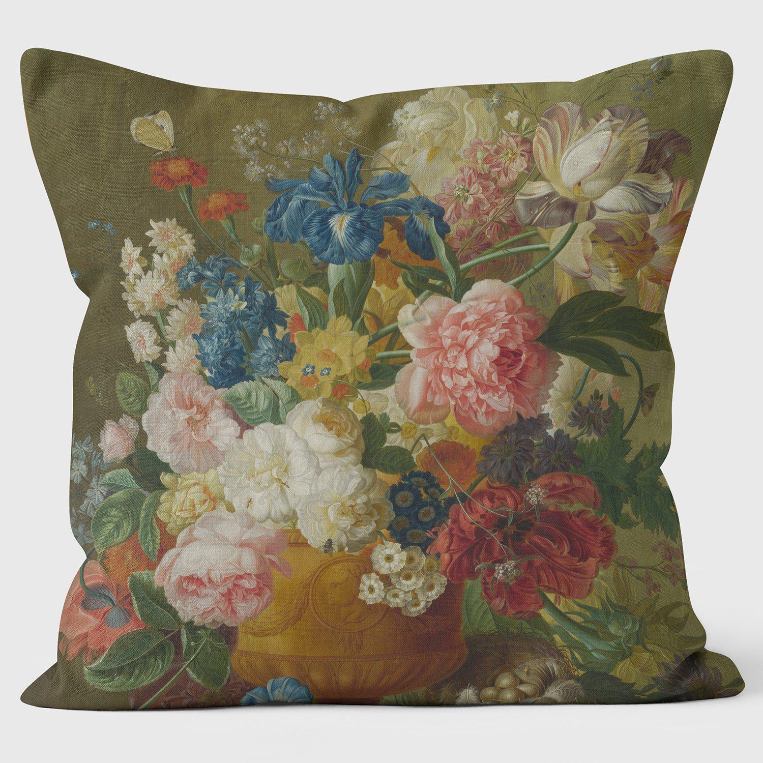 Van Brussel Flowers in a Vase - National Gallery Cushion - Handmade Cushions UK - WeLoveCushions