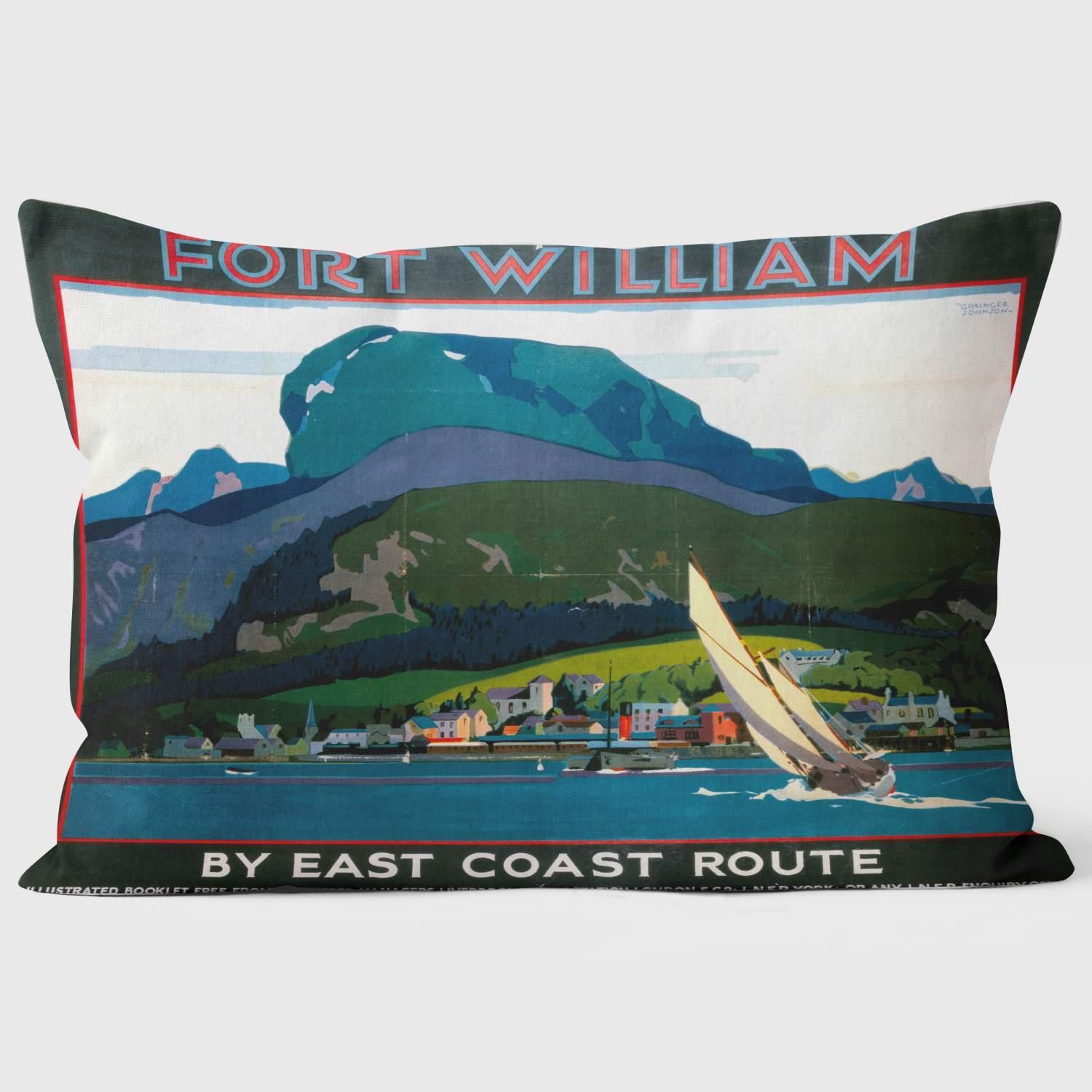 Fort William - National Railway Museum Cushion - Handmade Cushions UK - WeLoveCushions