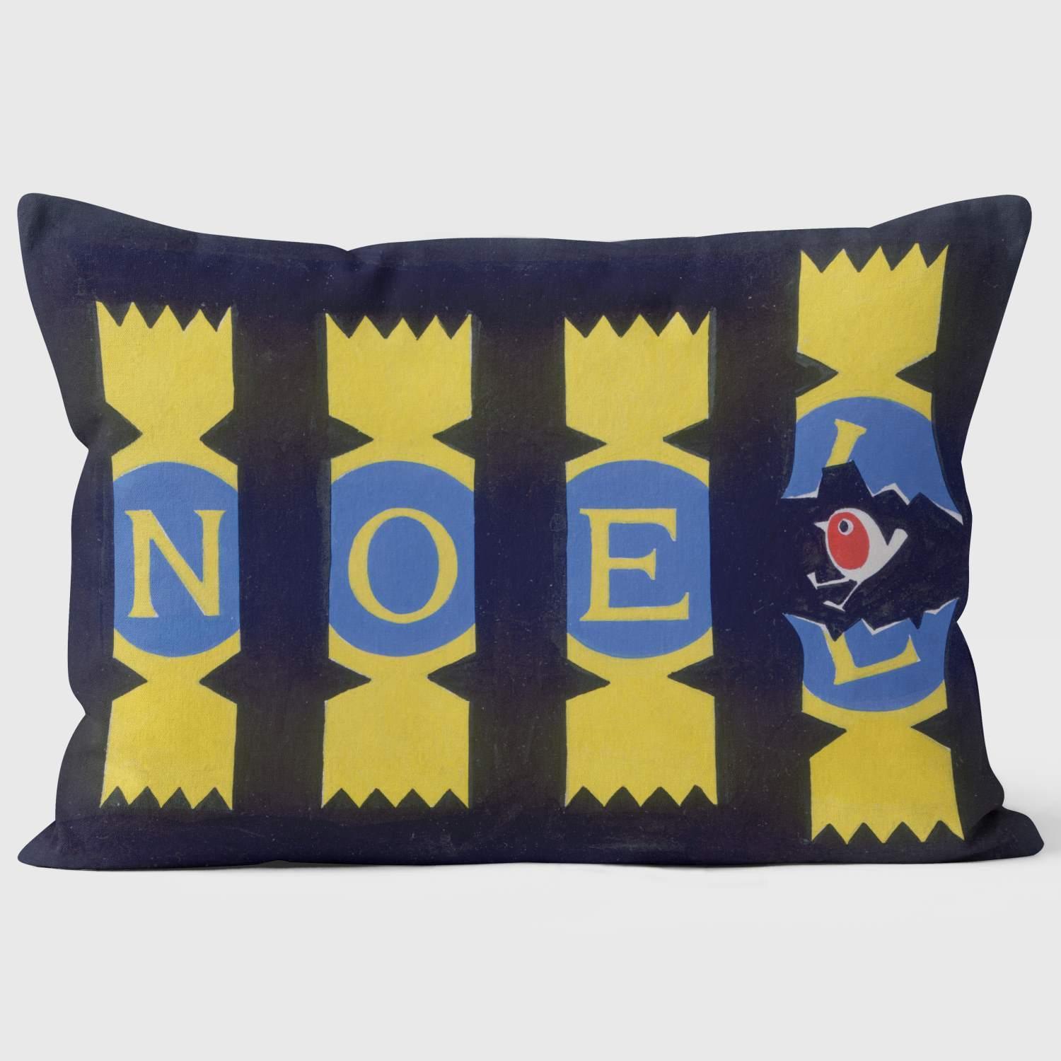 Four Crackers With Word NOEL - Christmas Cushion - Handmade Cushions UK - WeLoveCushions