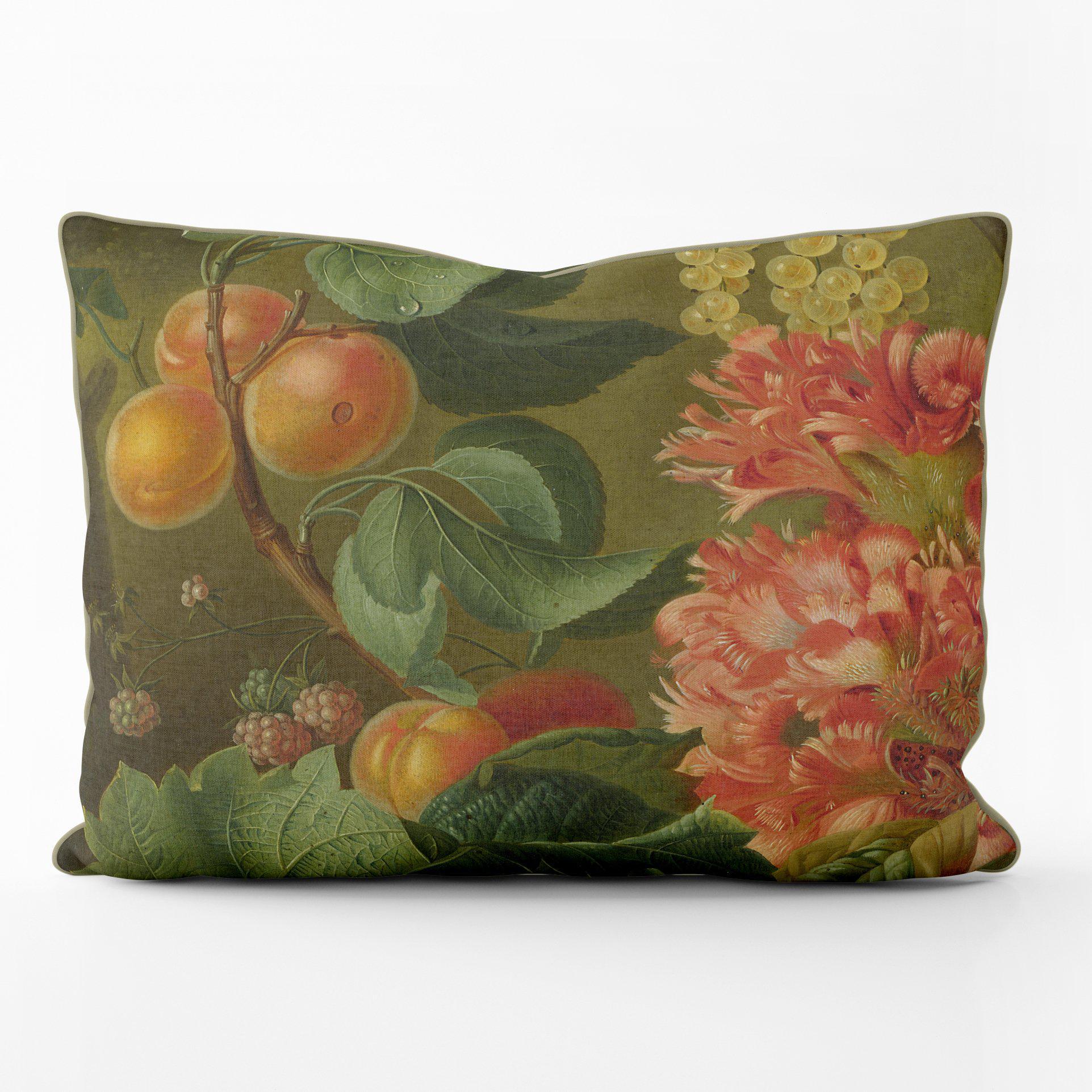 Luxe Van Brussel Flowers In a Vase Detail Stem - National Gallery Cushion - Handmade Cushions UK - WeLoveCushions