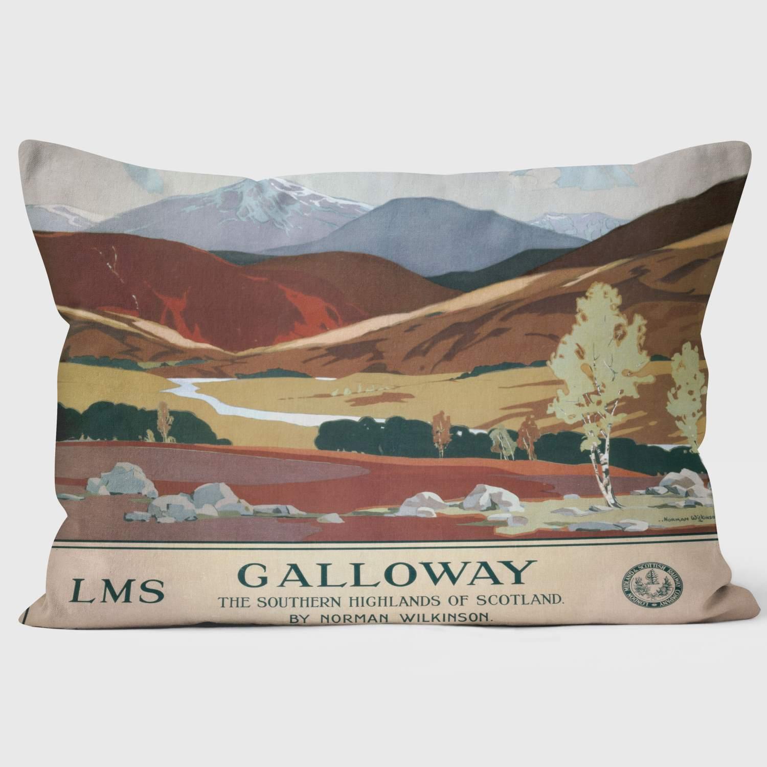 Galloway LMS poster, 1927 - National Railway Museum Cushion - Handmade Cushions UK - WeLoveCushions