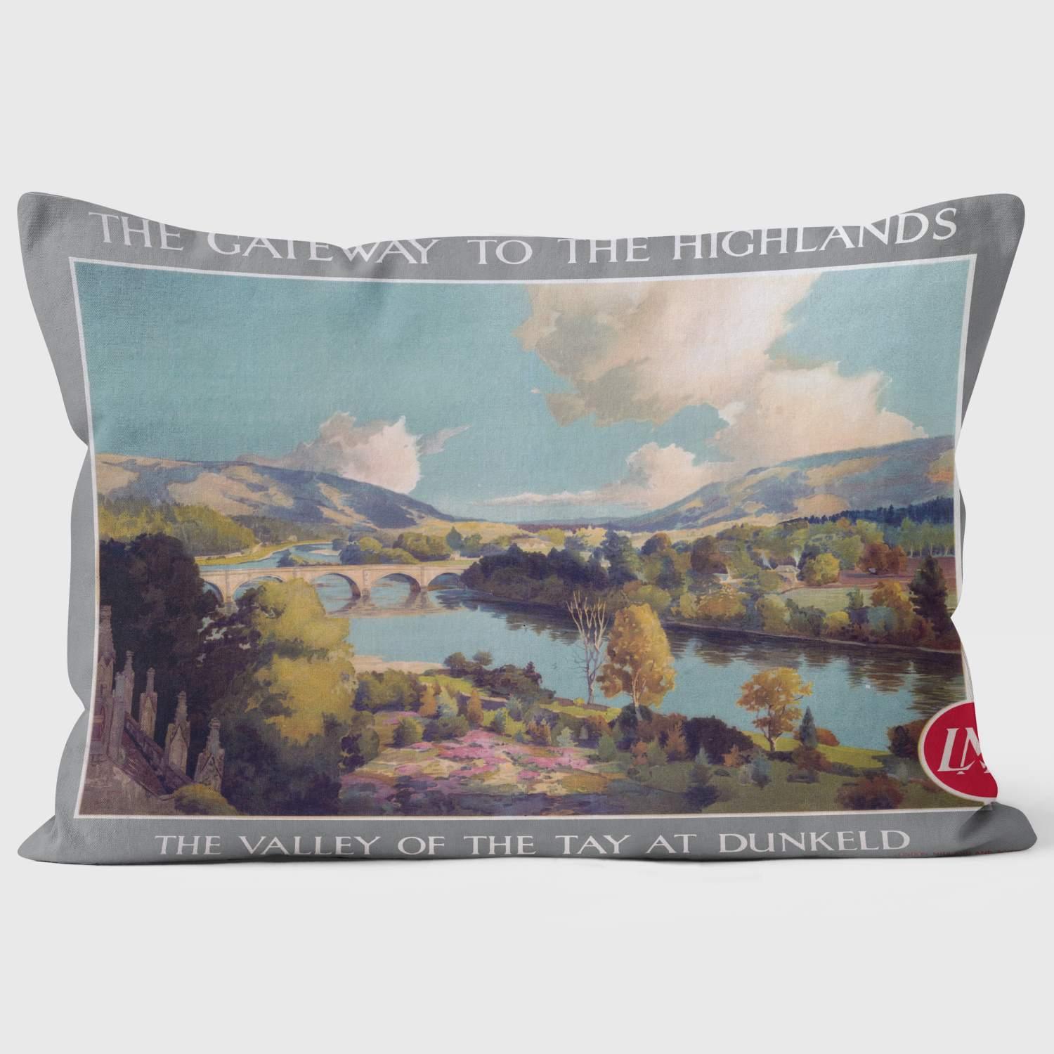 Gateway To The Highlands - National Railway Museum Cushion - Handmade Cushions UK - WeLoveCushions