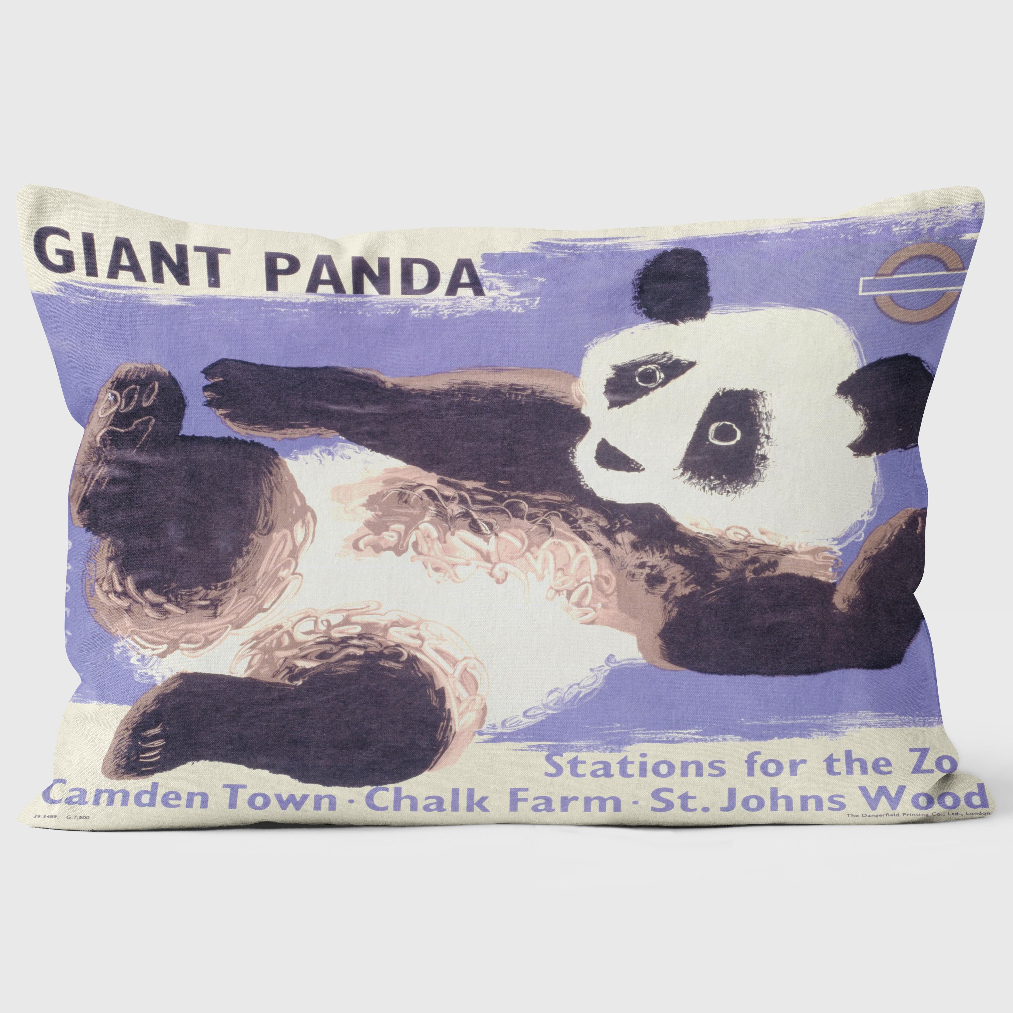 Giant Panda - London Transport Cushion - Handmade Cushions UK - WeLoveCushions