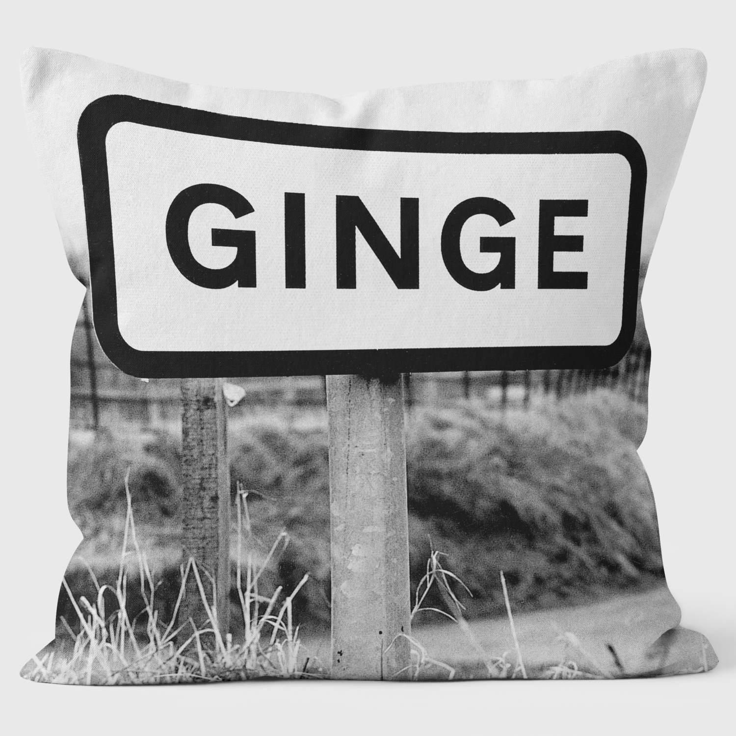 Ginge - Lesser Spotted Britain Cushion - Handmade Cushions UK - WeLoveCushions