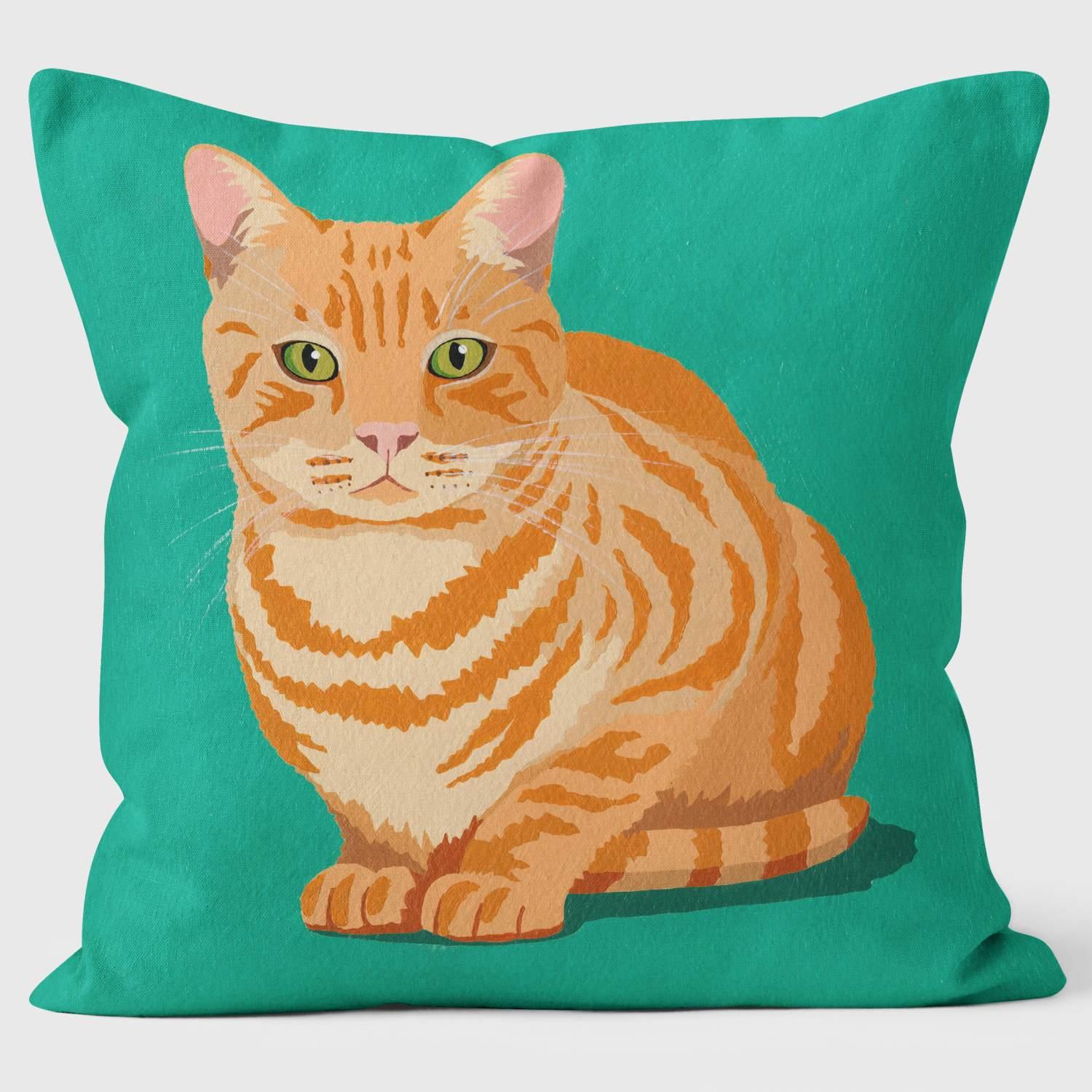 Ginger Cat Cushion - Paperlollipop Cushion - Handmade Cushions UK - WeLoveCushions