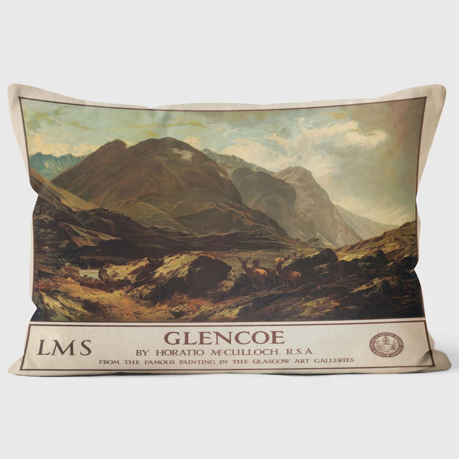 Glencoe LMS-LNER 1940 - National Railway Museum Cushion - Handmade Cushions UK - WeLoveCushions