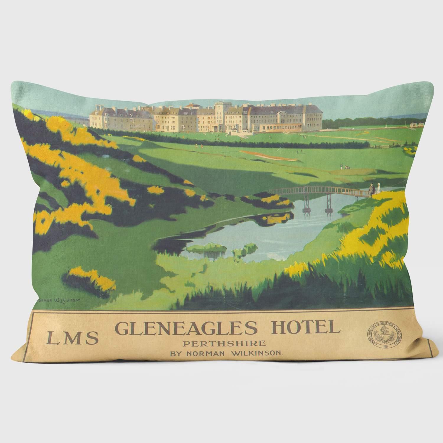 Gleneagles Hotel, LMS poster, 1924-1947 - National Railway Museum Cushion - Handmade Cushions UK - WeLoveCushions