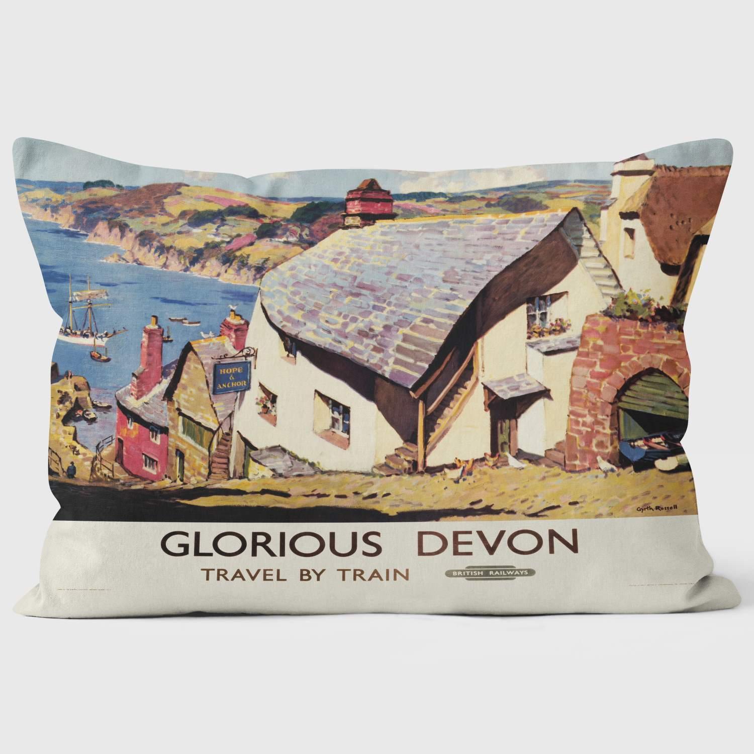 Glorious Devon - National Railway Museum Cushion - Handmade Cushions UK - WeLoveCushions