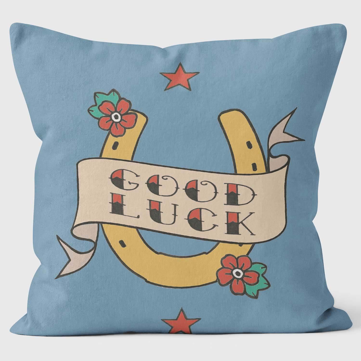 Good Luck - Martin Wiscombe Cushion - Handmade Cushions UK - WeLoveCushions