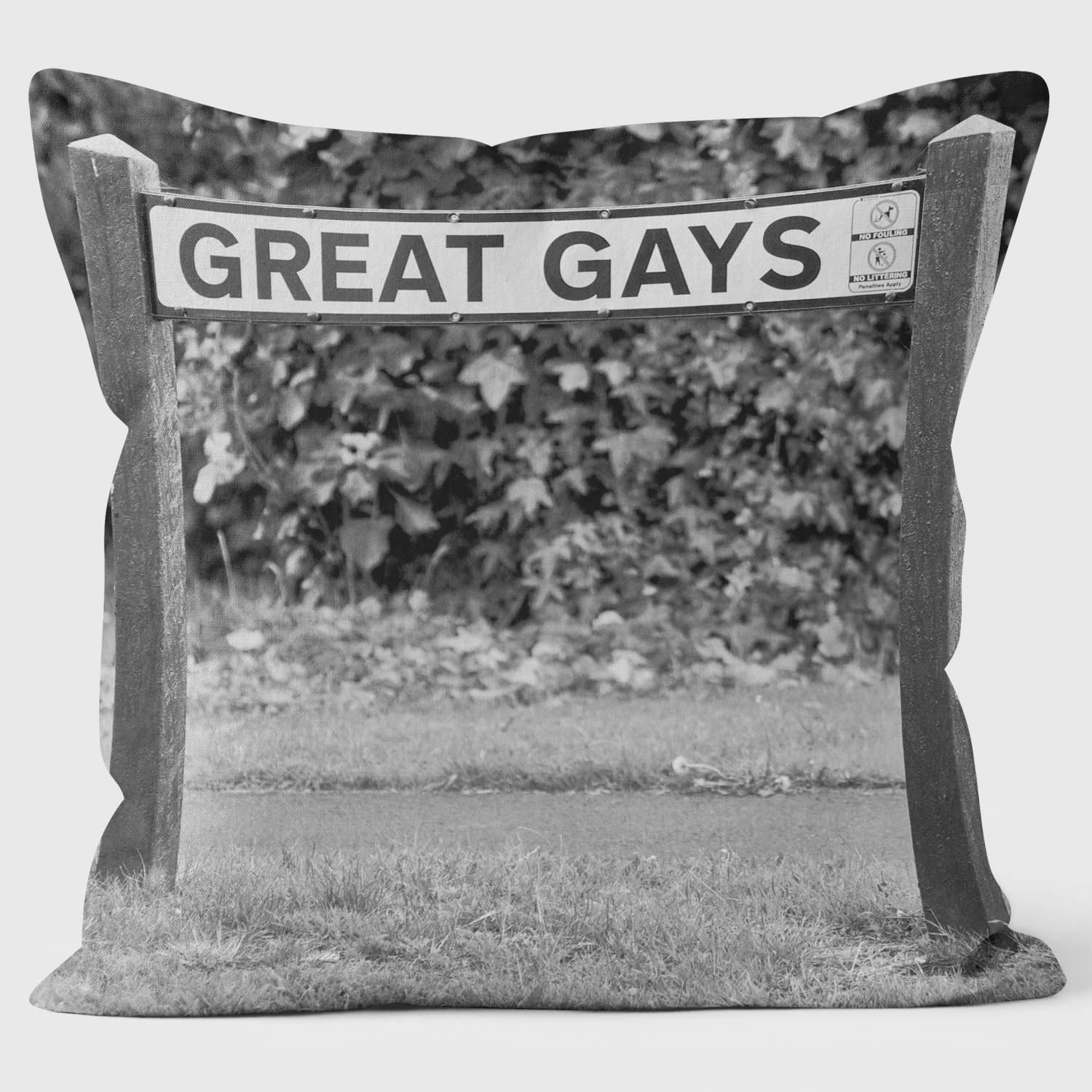 Great Gays - Lesser Spotted Britain Cushion - Handmade Cushions UK - WeLoveCushions