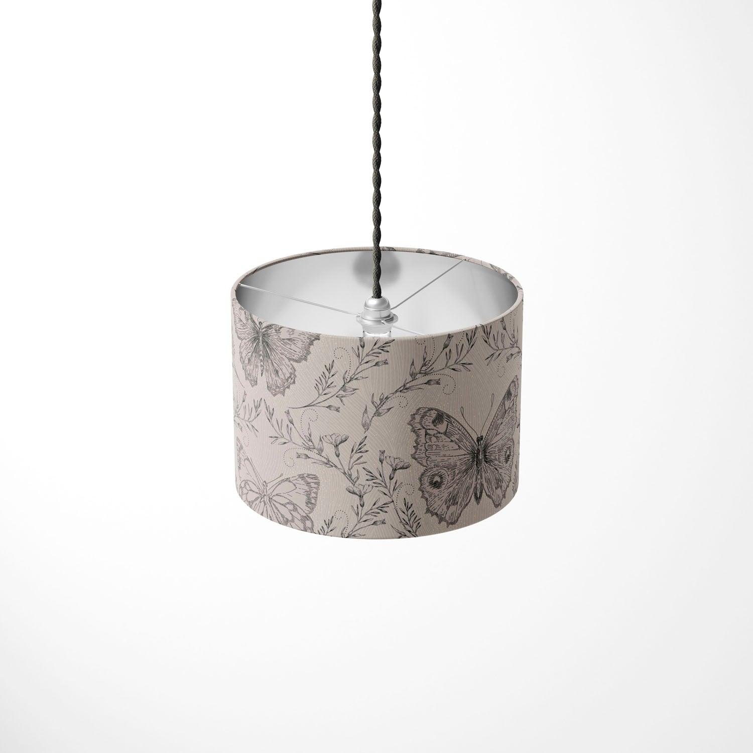 Trailing Butterfly Grey - House Of Turnowsky Lampshade