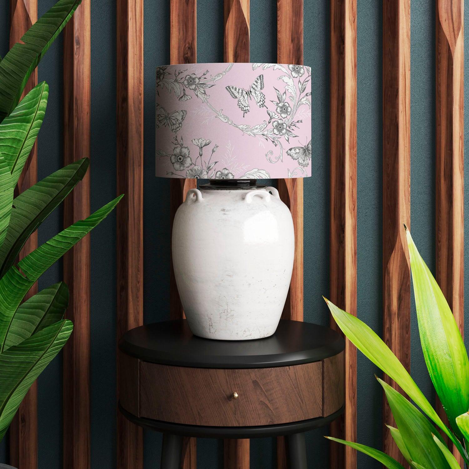 Trailing Butterfly Lampshade Pink - House Of Turnowsky Lampshade