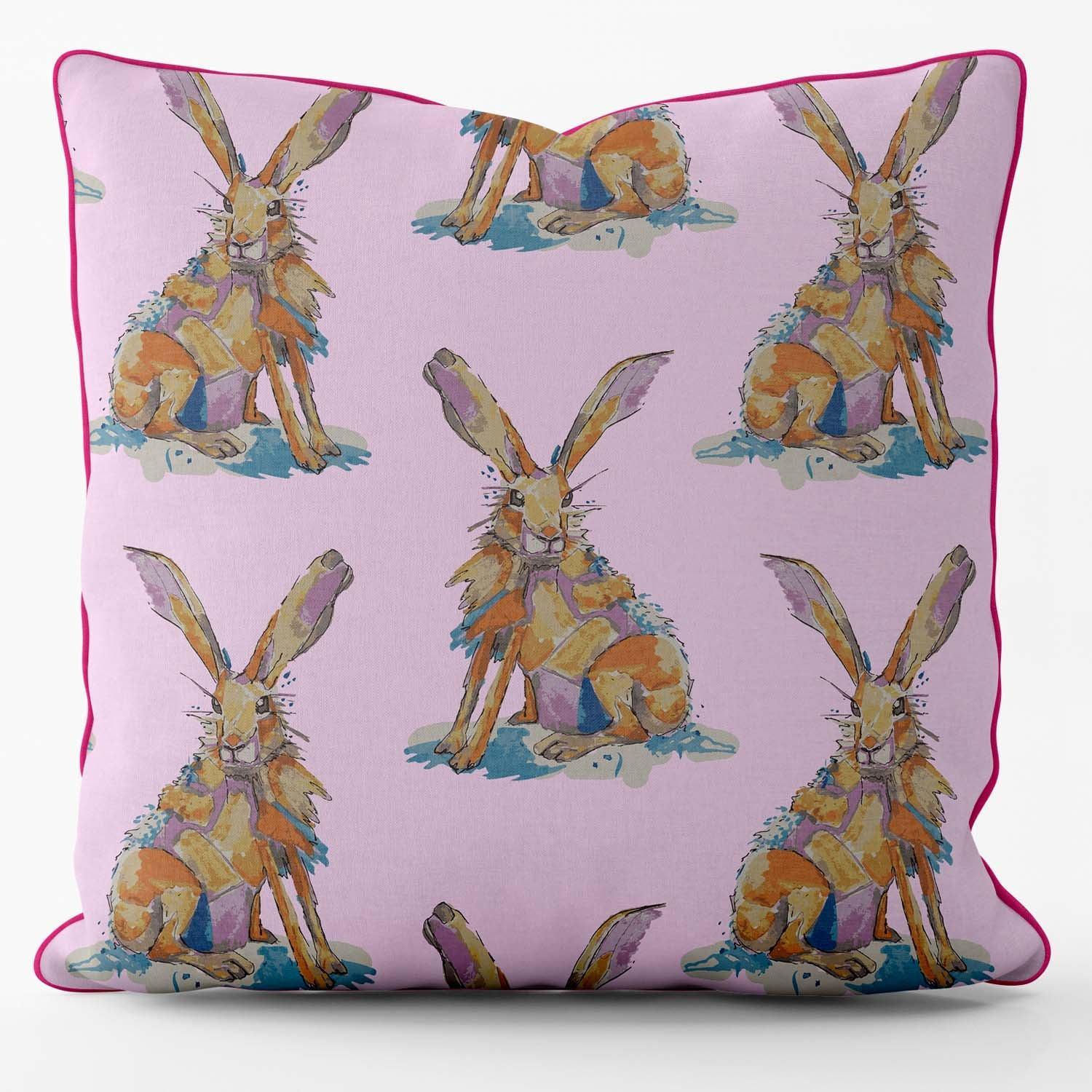 Hare -Their Nibs Cushion - Handmade Cushions UK - WeLoveCushions