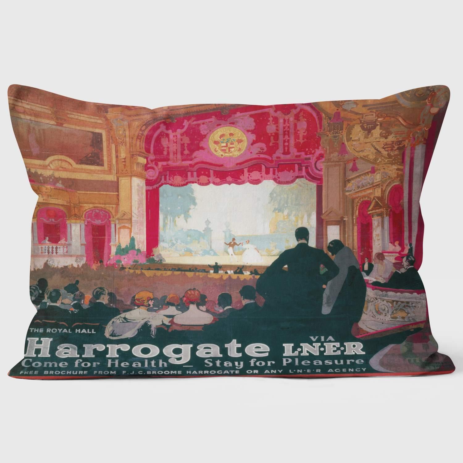 Harrogate Come For Health Stay For Pleasure LNER 1930 - National Railway Museum Cushion - Handmade Cushions UK - WeLoveCushions