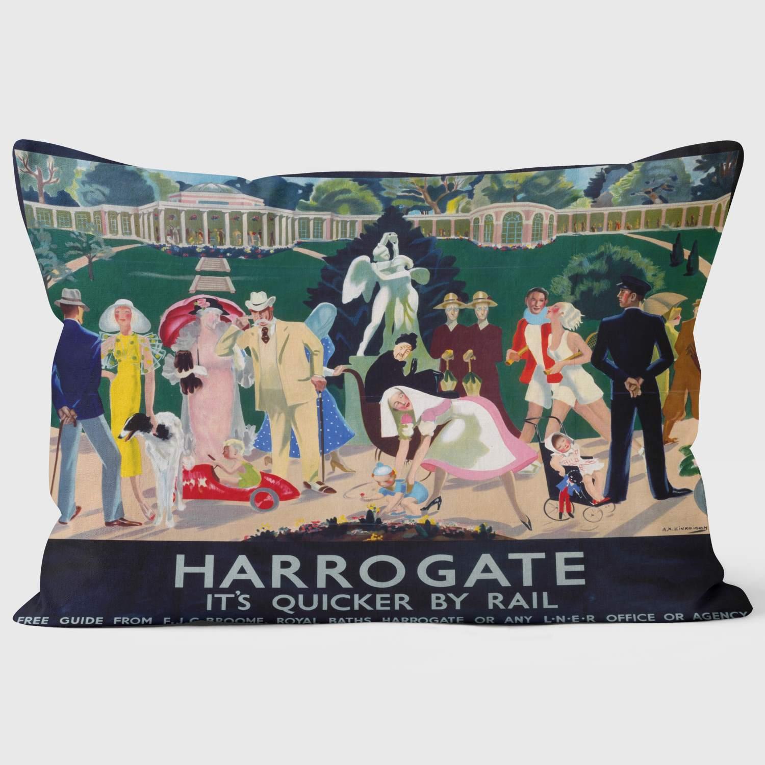 Harrogate LNER 1934 - National Railway Museum Cushion - Handmade Cushions UK - WeLoveCushions