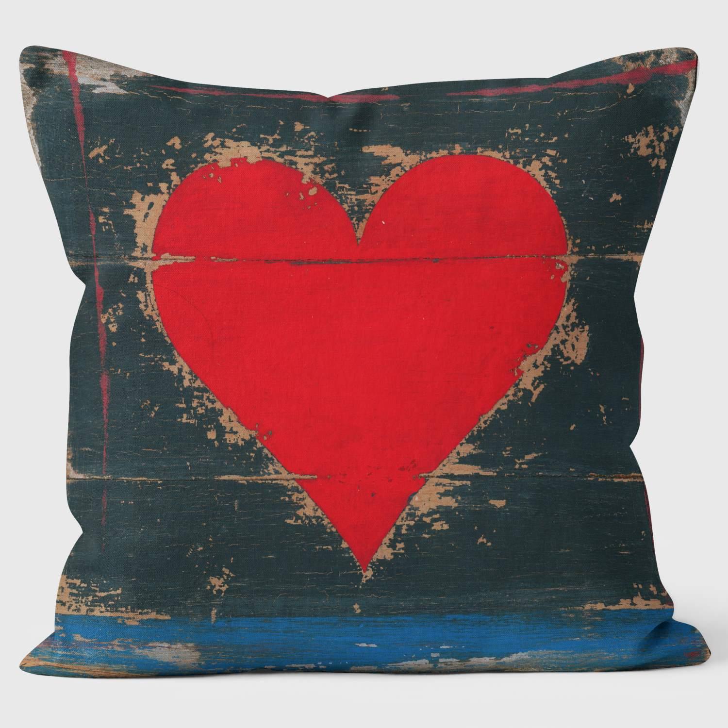 Hearts Playing Cards - Martin Wiscombe - Retro Art Print Cushion - Handmade Cushions UK - WeLoveCushions