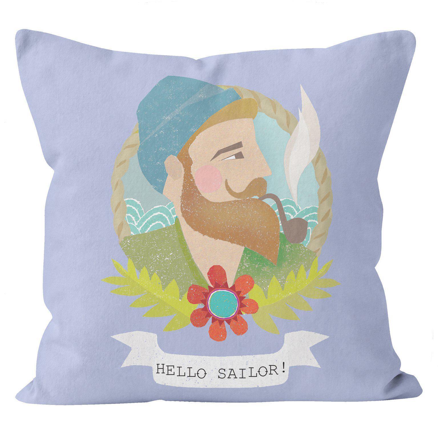 Hello Sailor - Kali Stileman Cushion - Handmade Cushions UK - WeLoveCushions
