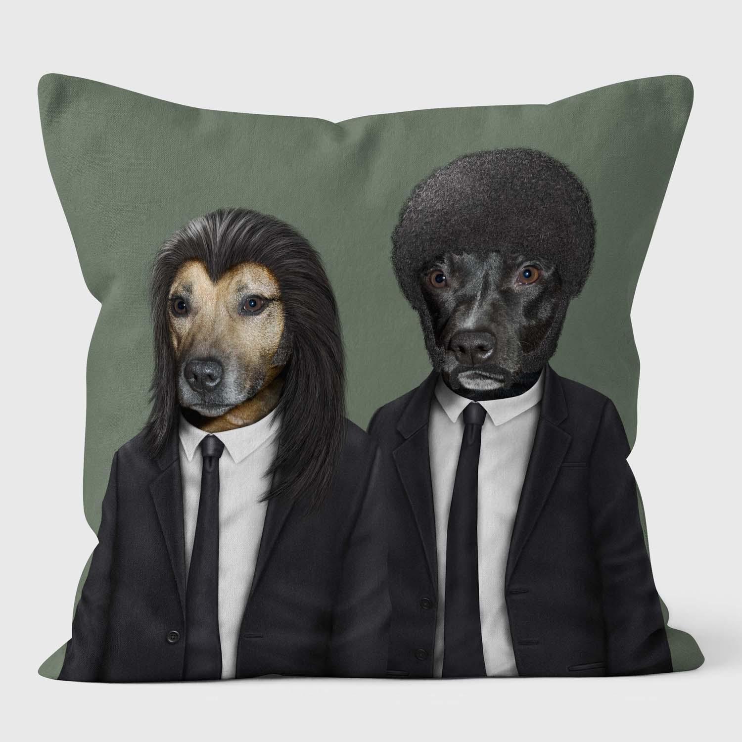Hit Dogs - Pets Rock Cushion - Handmade Cushions UK - WeLoveCushions