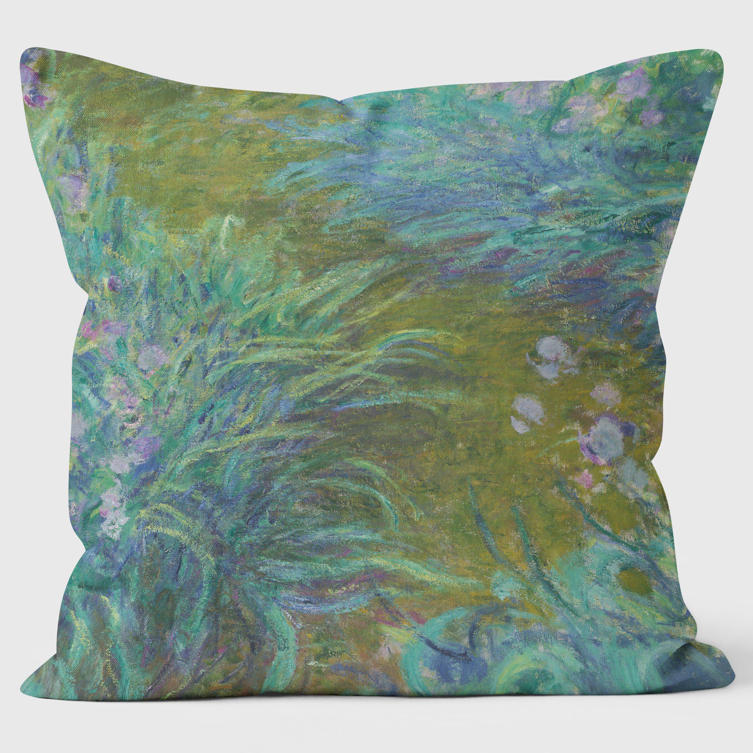 Irises - Monet - National Gallery Cushion - Handmade Cushions UK - WeLoveCushions