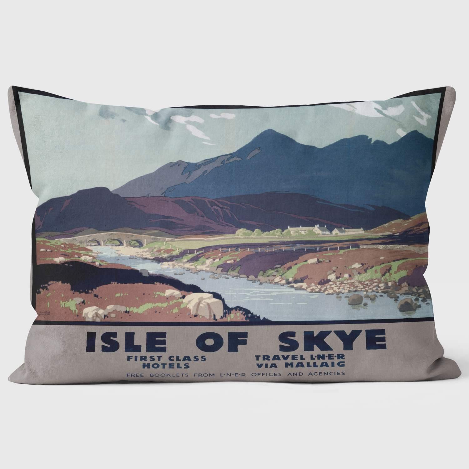 Isle Of Skye LNER 1923 -1947 - National Railway Museum Cushion - Handmade Cushions UK - WeLoveCushions