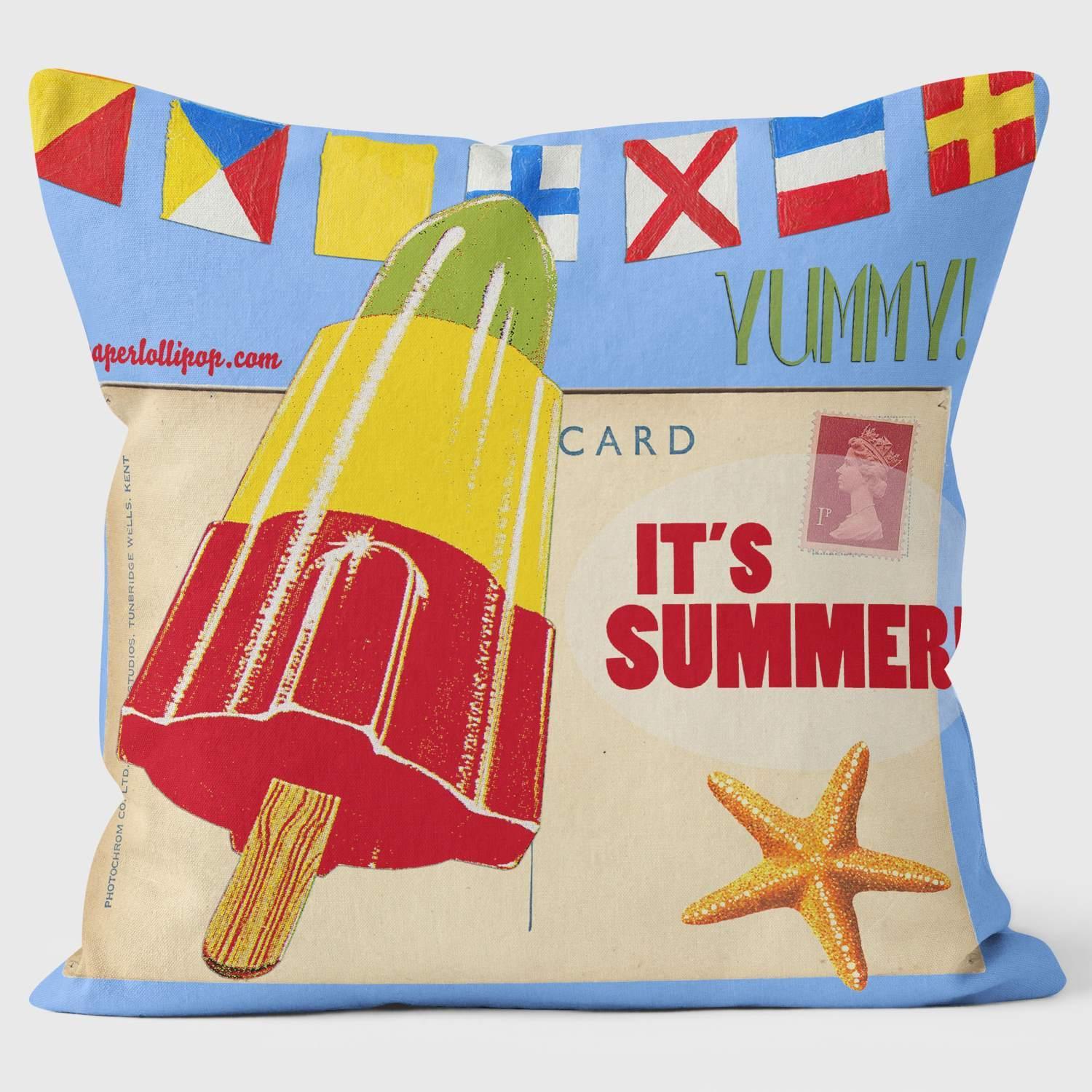Its Summer Time Yummy - Paperlollipop Cushion - Handmade Cushions UK - WeLoveCushions