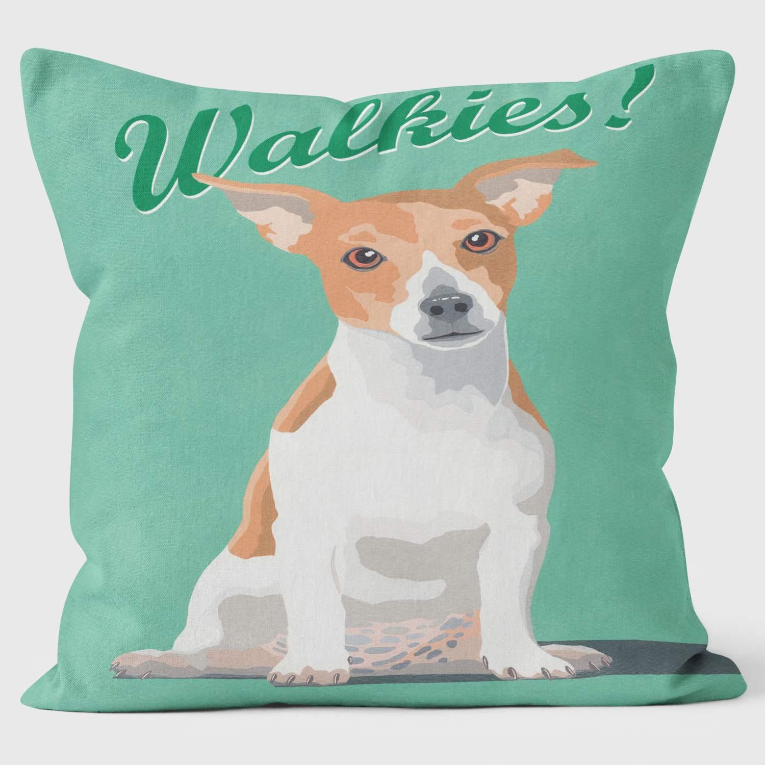 Jack Russell - Walkies - Paperlollipop Cushion - Handmade Cushions UK - WeLoveCushions