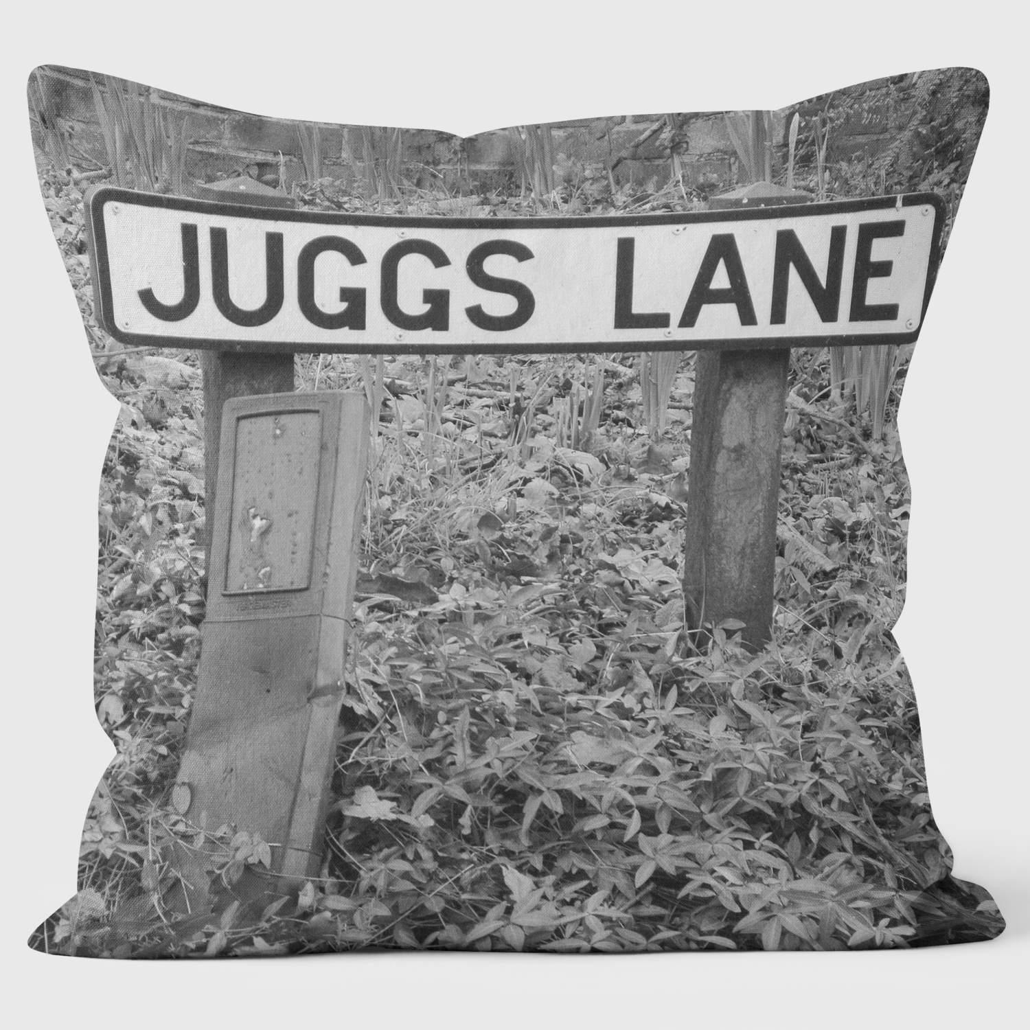 Juggs Lane - Lesser Spotted Britain Cushion - Handmade Cushions UK - WeLoveCushions