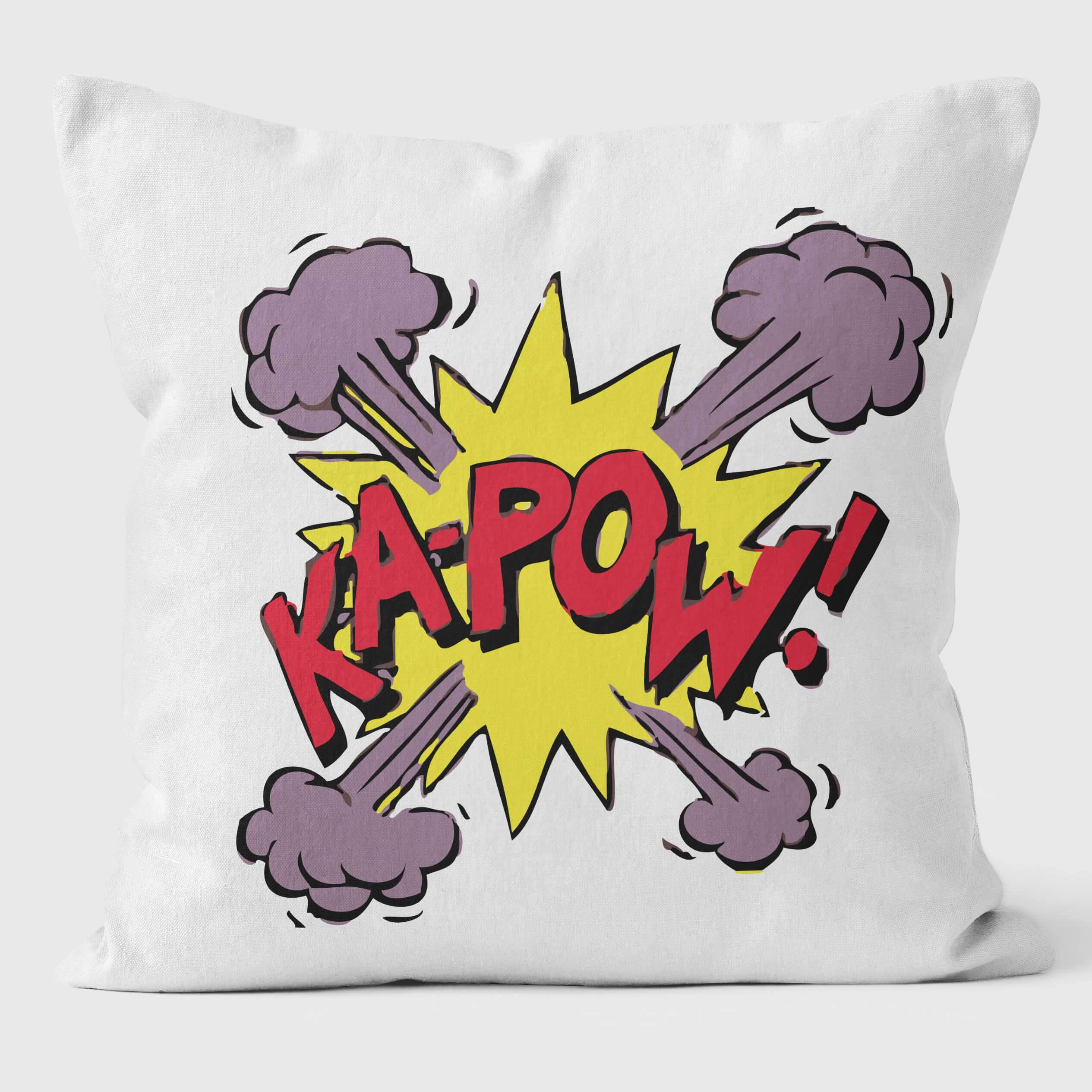 KAPOW - Art Print Cushion - Handmade Cushions UK - WeLoveCushions