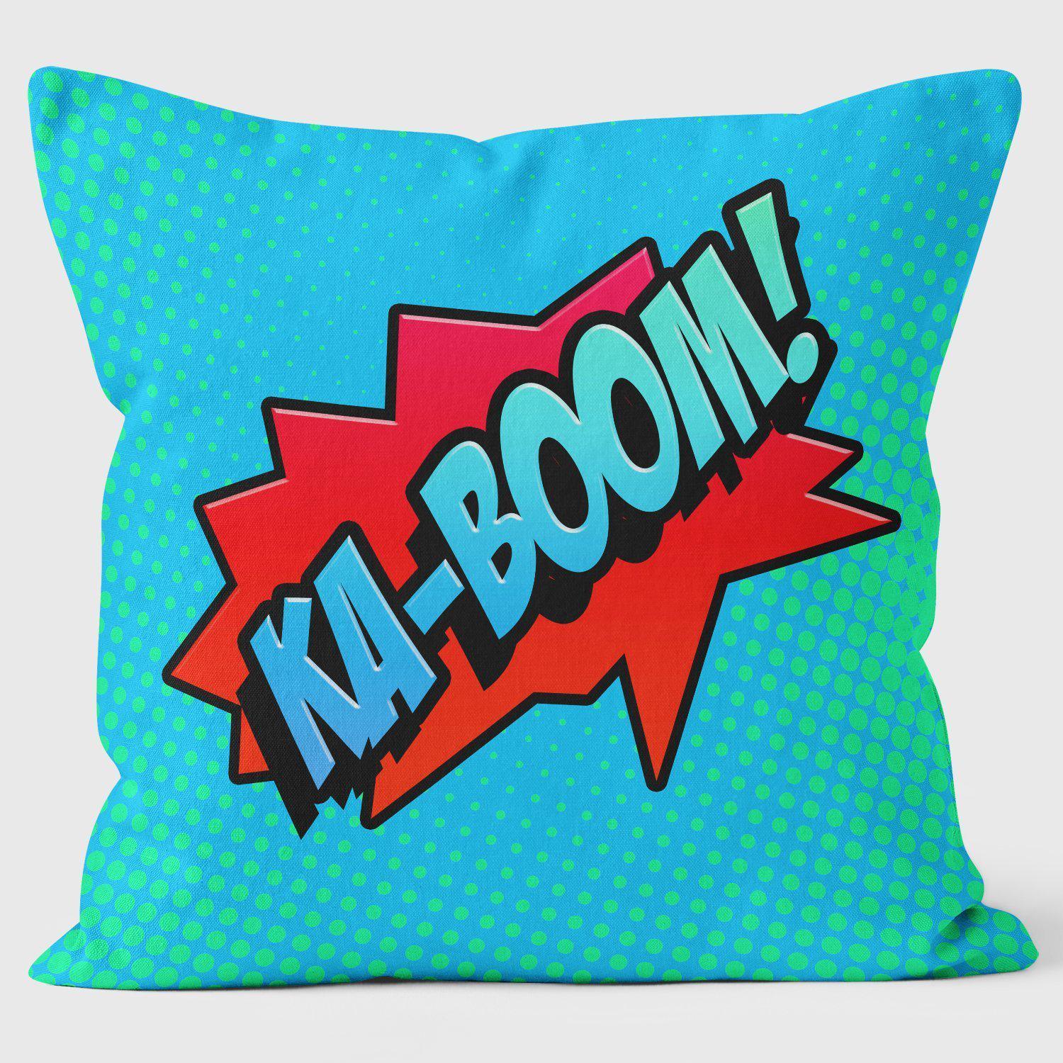 Ka-Boom! - Art Print Cushion - Handmade Cushions UK - WeLoveCushions