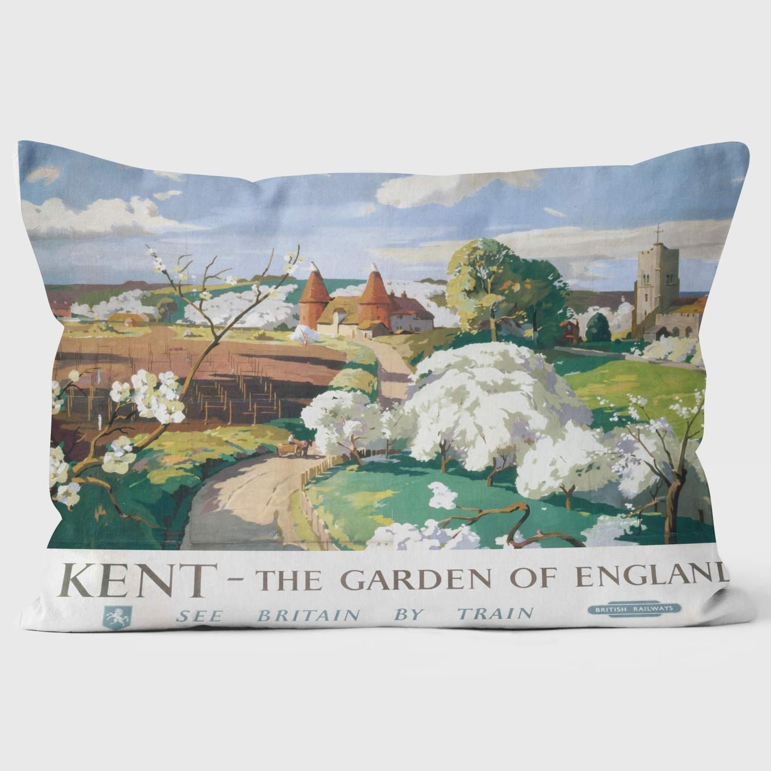 Kent - The Garden of England BR 1955 - National Railway Museum Cushion - Handmade Cushions UK - WeLoveCushions