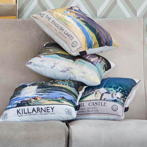 Killarney - National Railway Museum Cushion - Handmade Cushions UK - WeLoveCushions