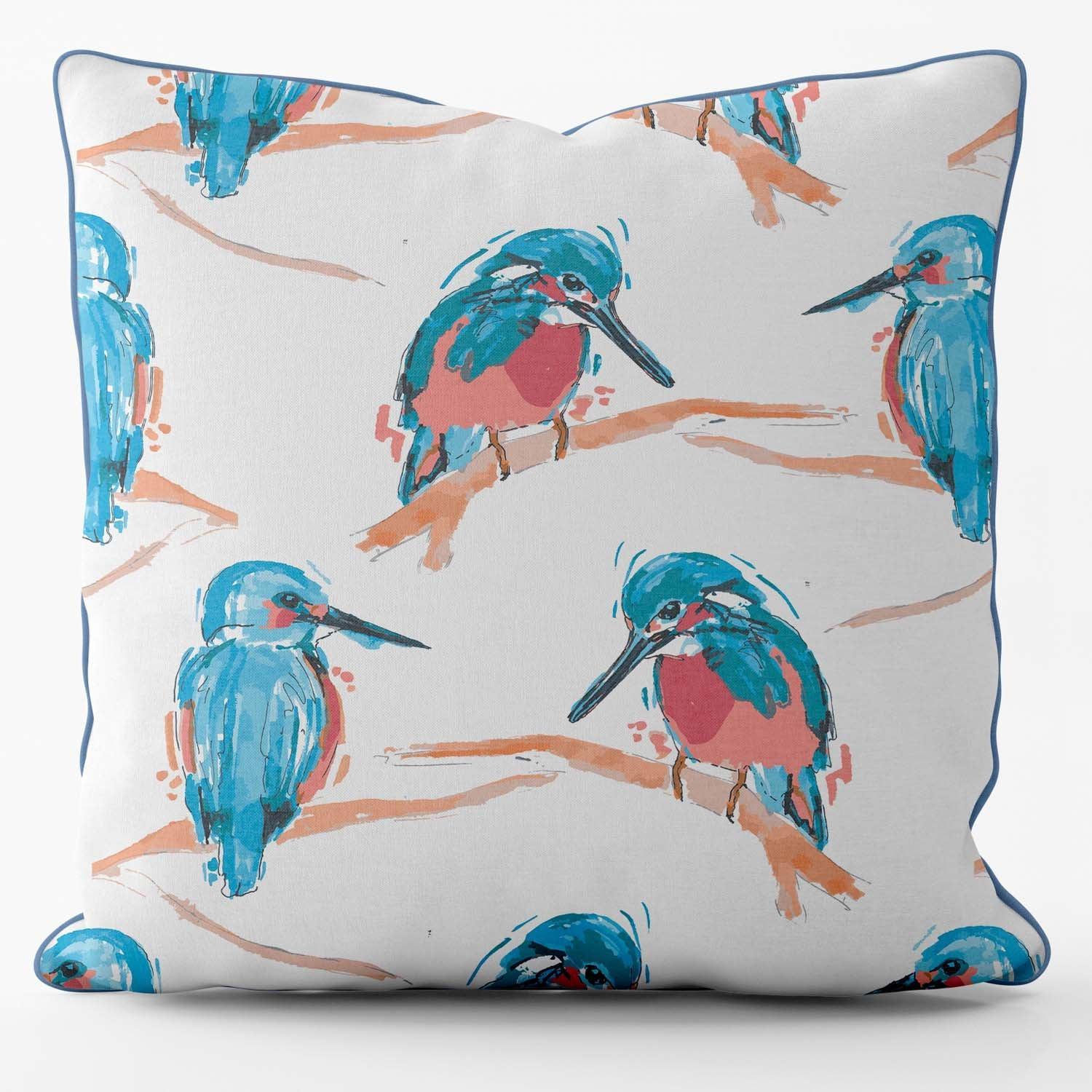Kingfisher -Their Nibs Cushion - Handmade Cushions UK - WeLoveCushions