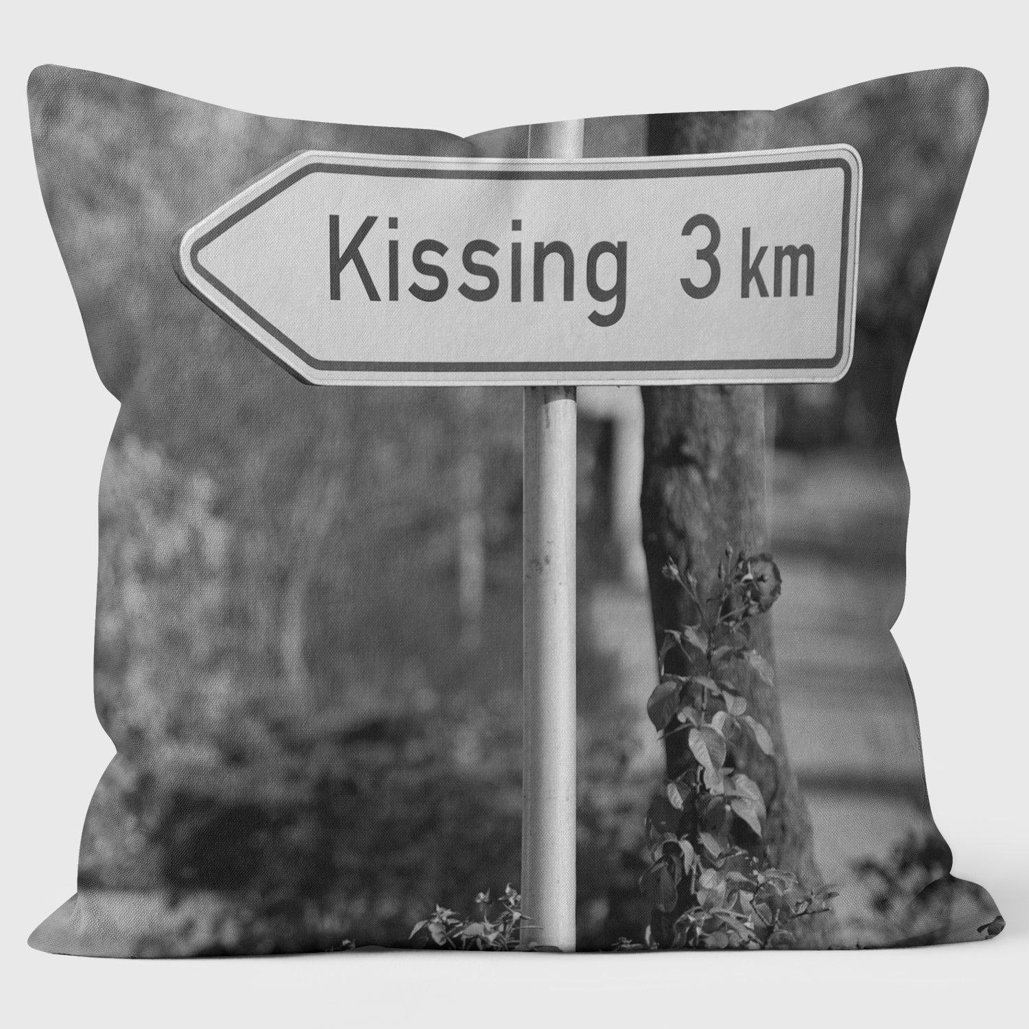 Kissing - Lesser Spotted Britain Cushion - Handmade Cushions UK - WeLoveCushions